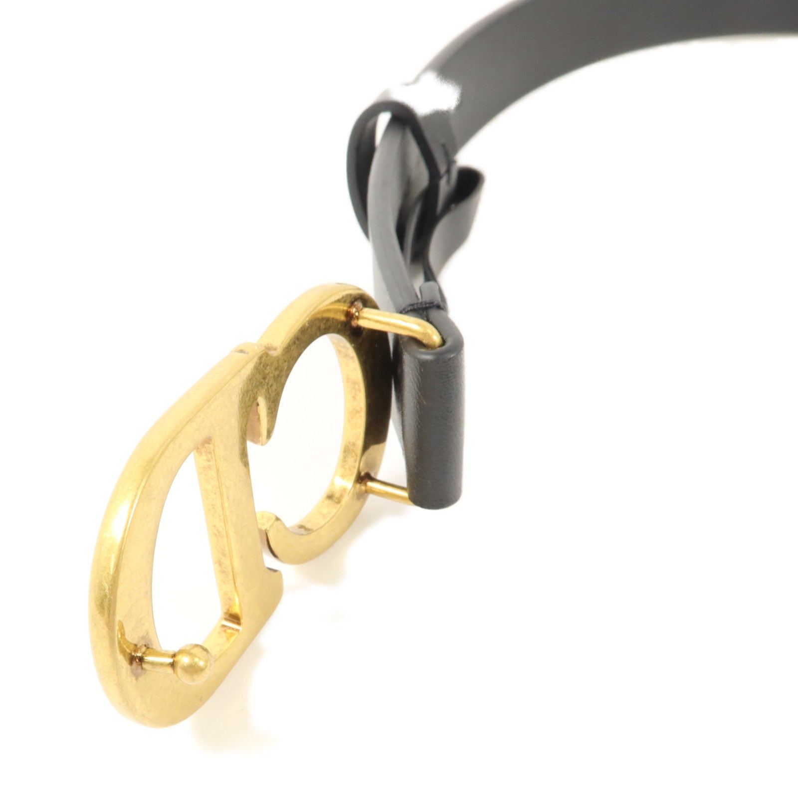 Dior 牛皮皮革Saddle Belt 85cm皮帶