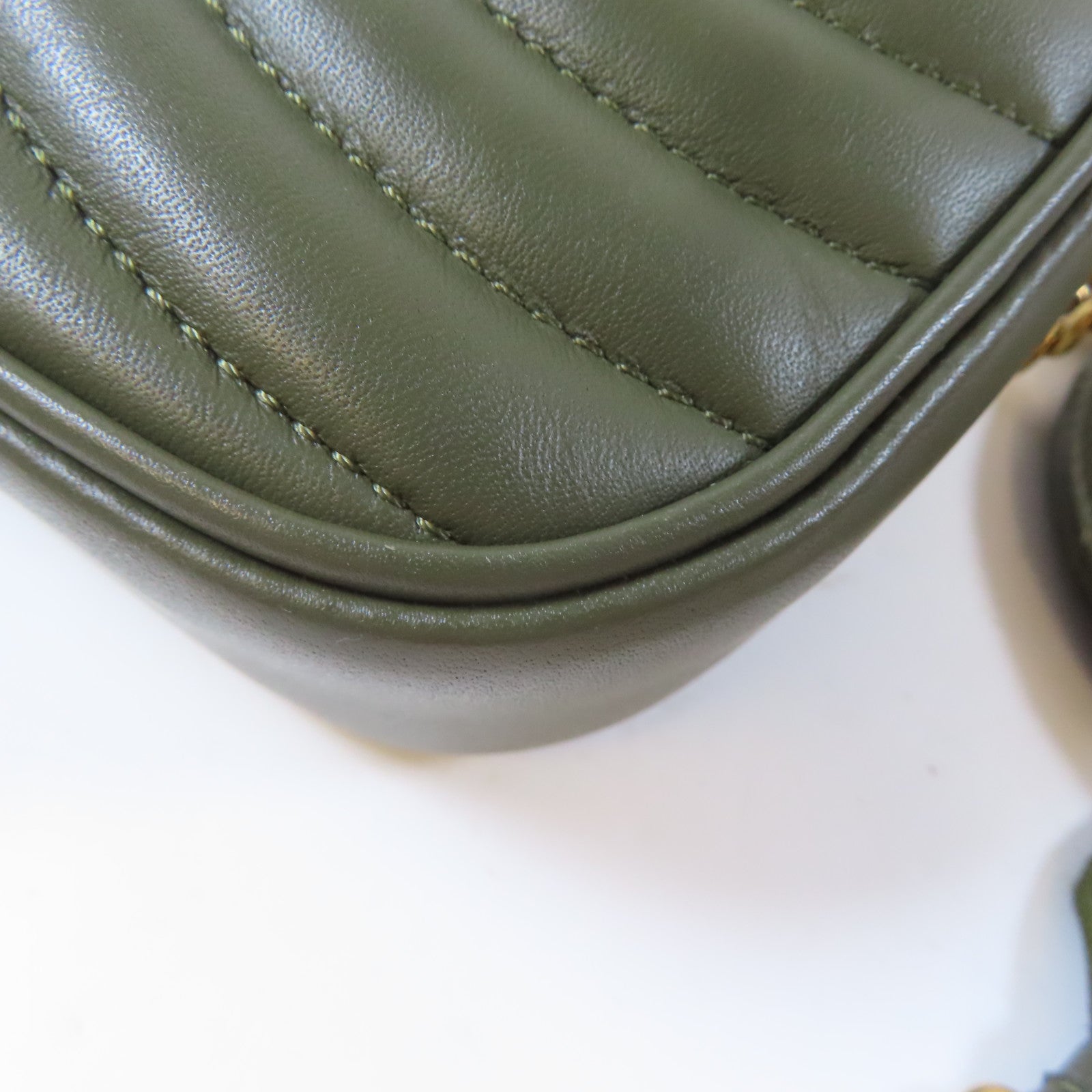LOUIS VUITTON 牛皮皮革New Wave Multi Pochette金扣手挽肩背兩用袋綠色