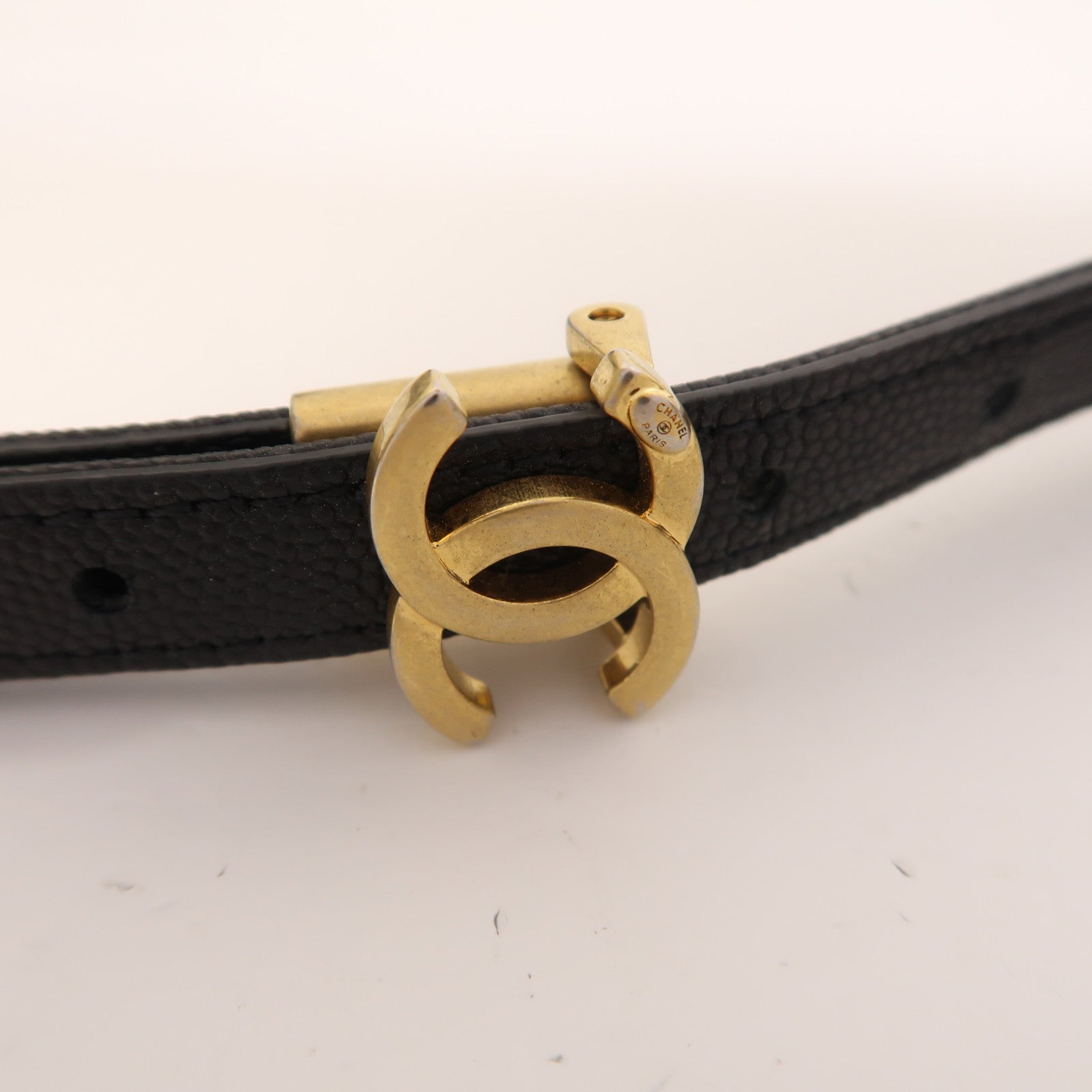 CHANEL 牛皮皮革Shoulder Bag金扣肩背袋