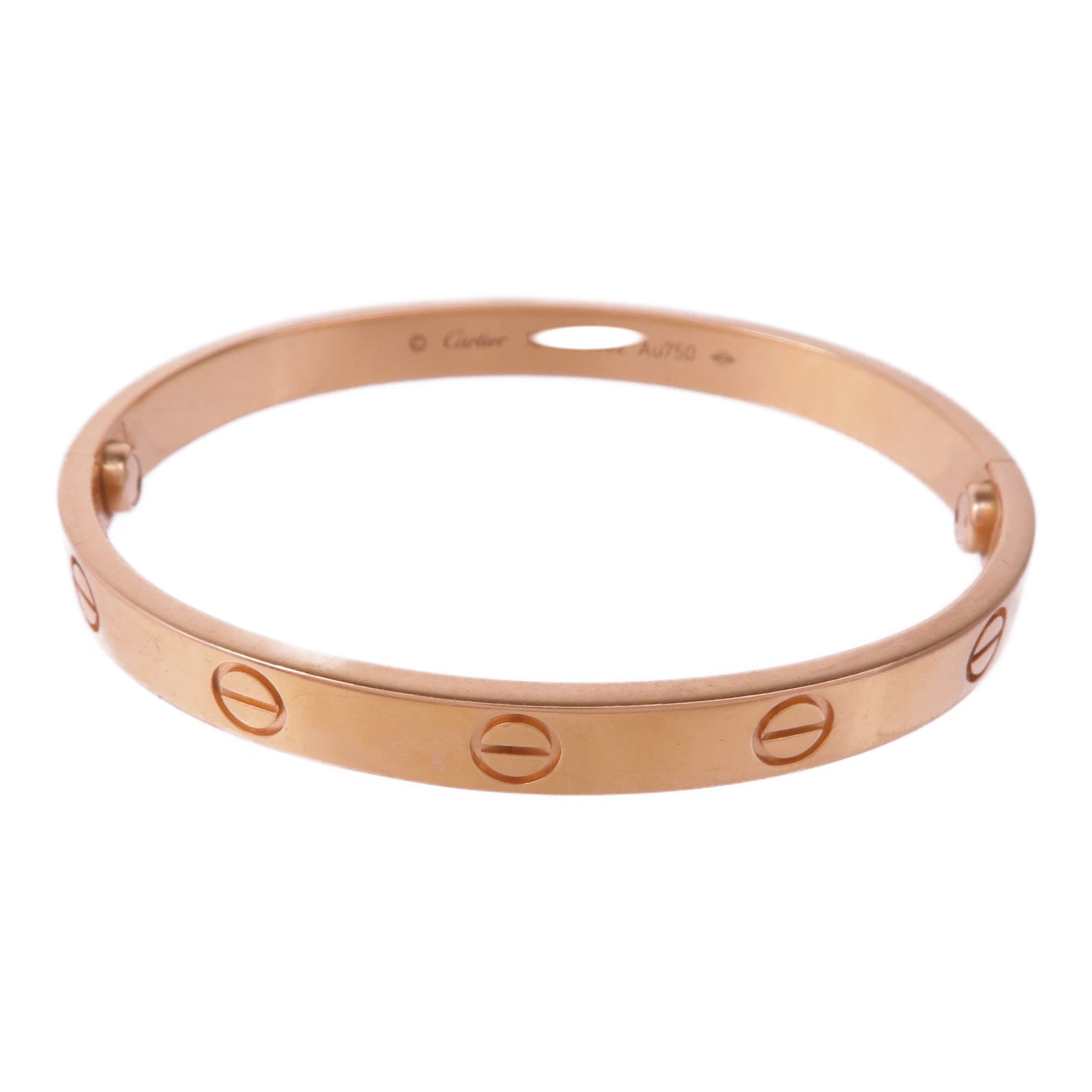 CARTIER 18K玫瑰金Love Bracelet Medium Model手鐲Cartier#16