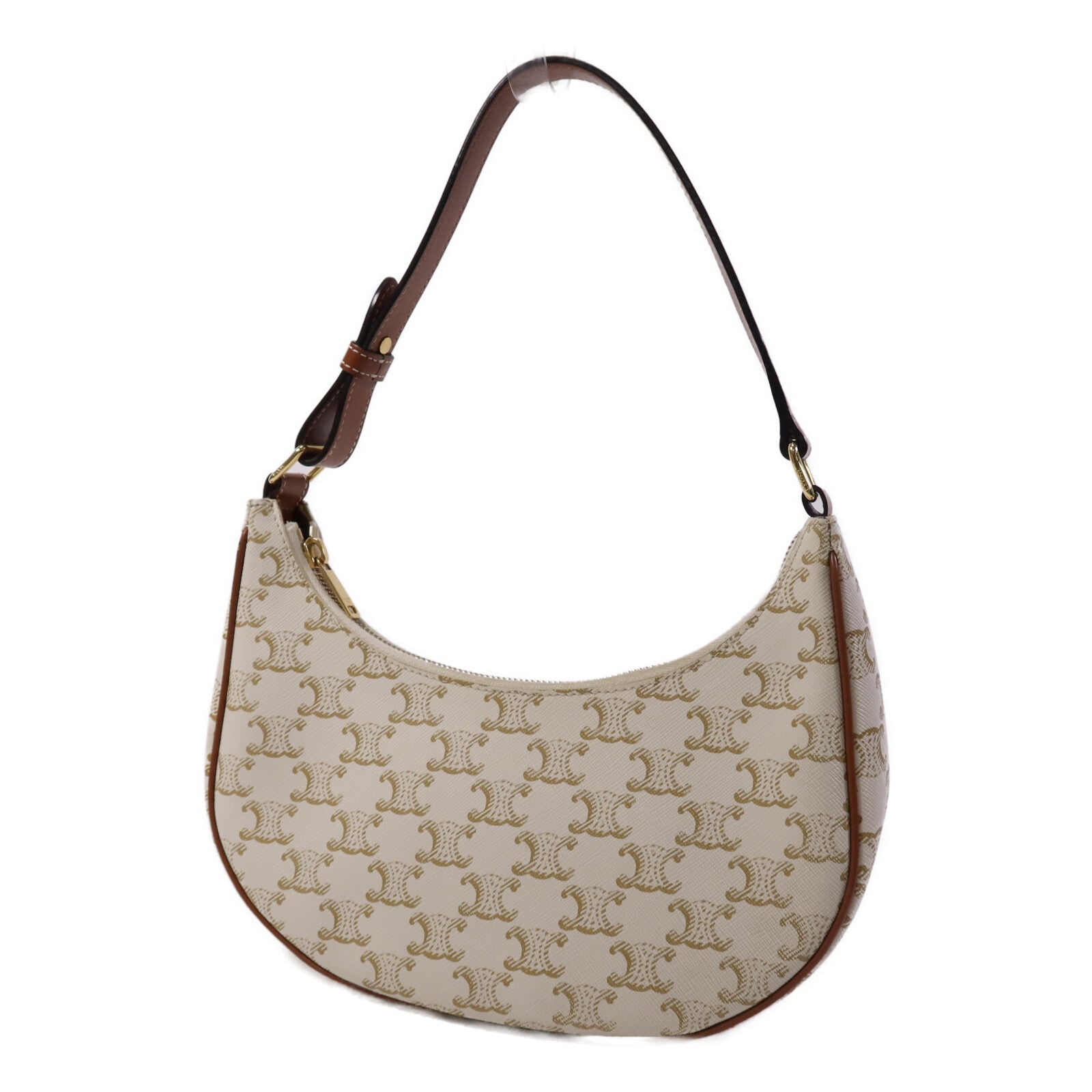 CELINE 塗層帆布Ava金扣肩背袋