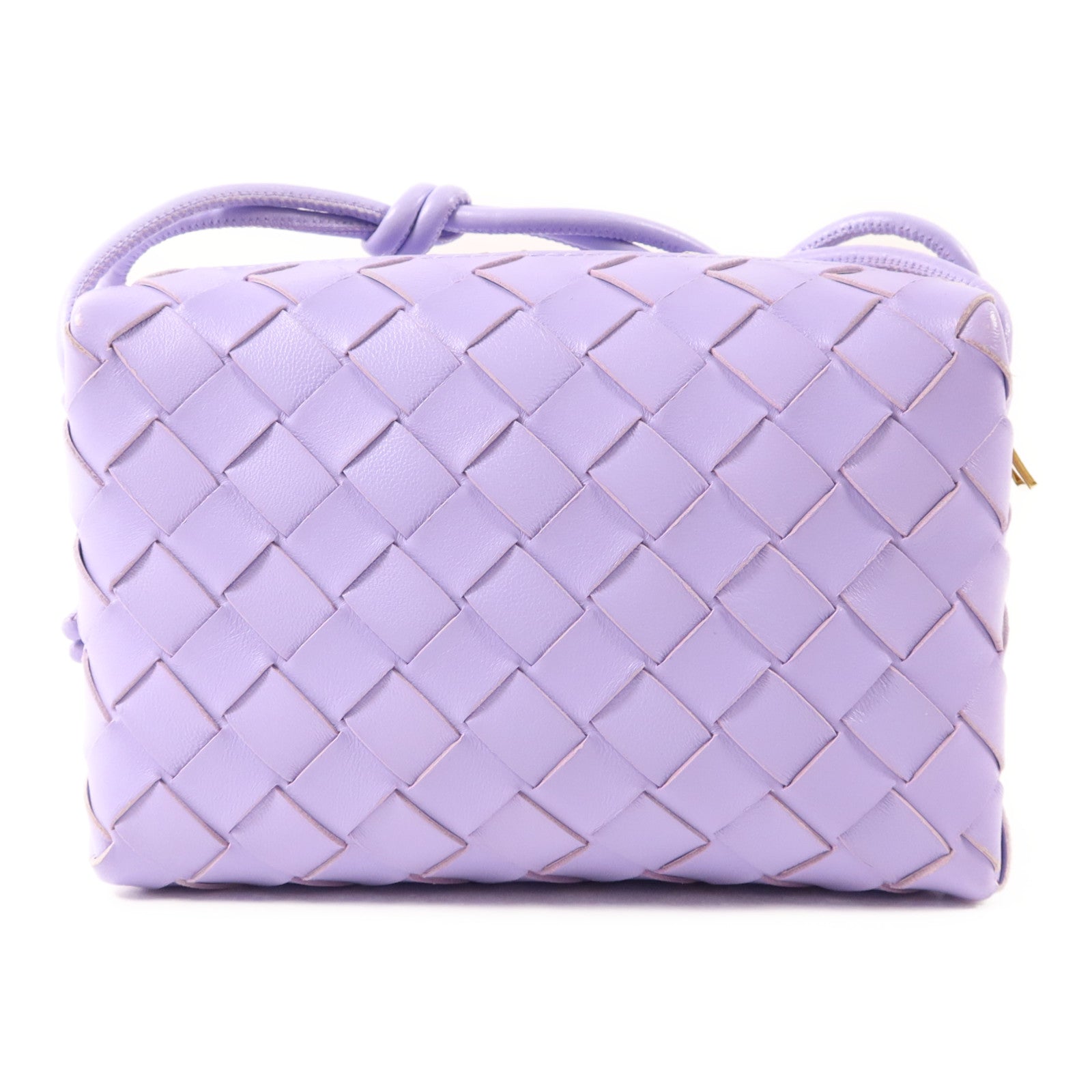 BOTTEGA VENETA 羊皮皮革Mini Loop金扣肩背袋