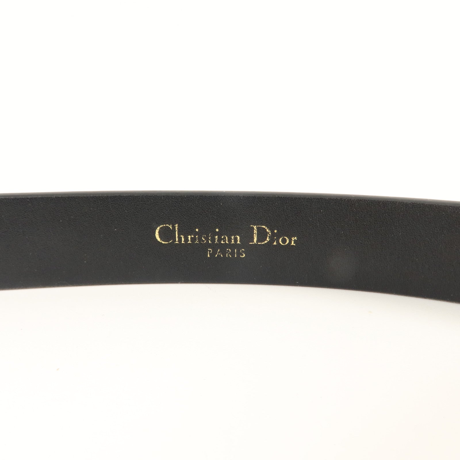 Dior 牛皮皮革Saddle Belt 85cm皮帶