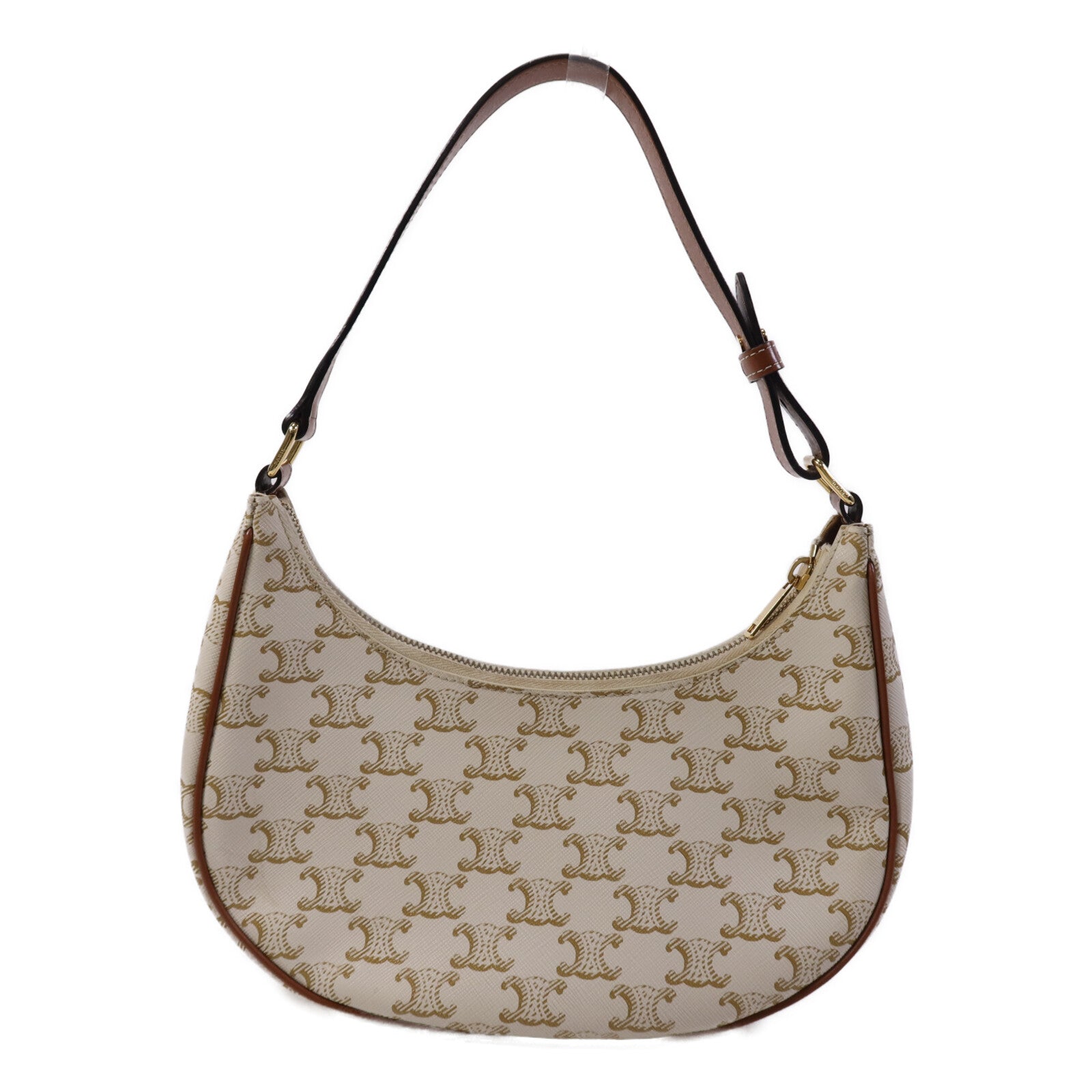 CELINE 塗層帆布Ava金扣肩背袋