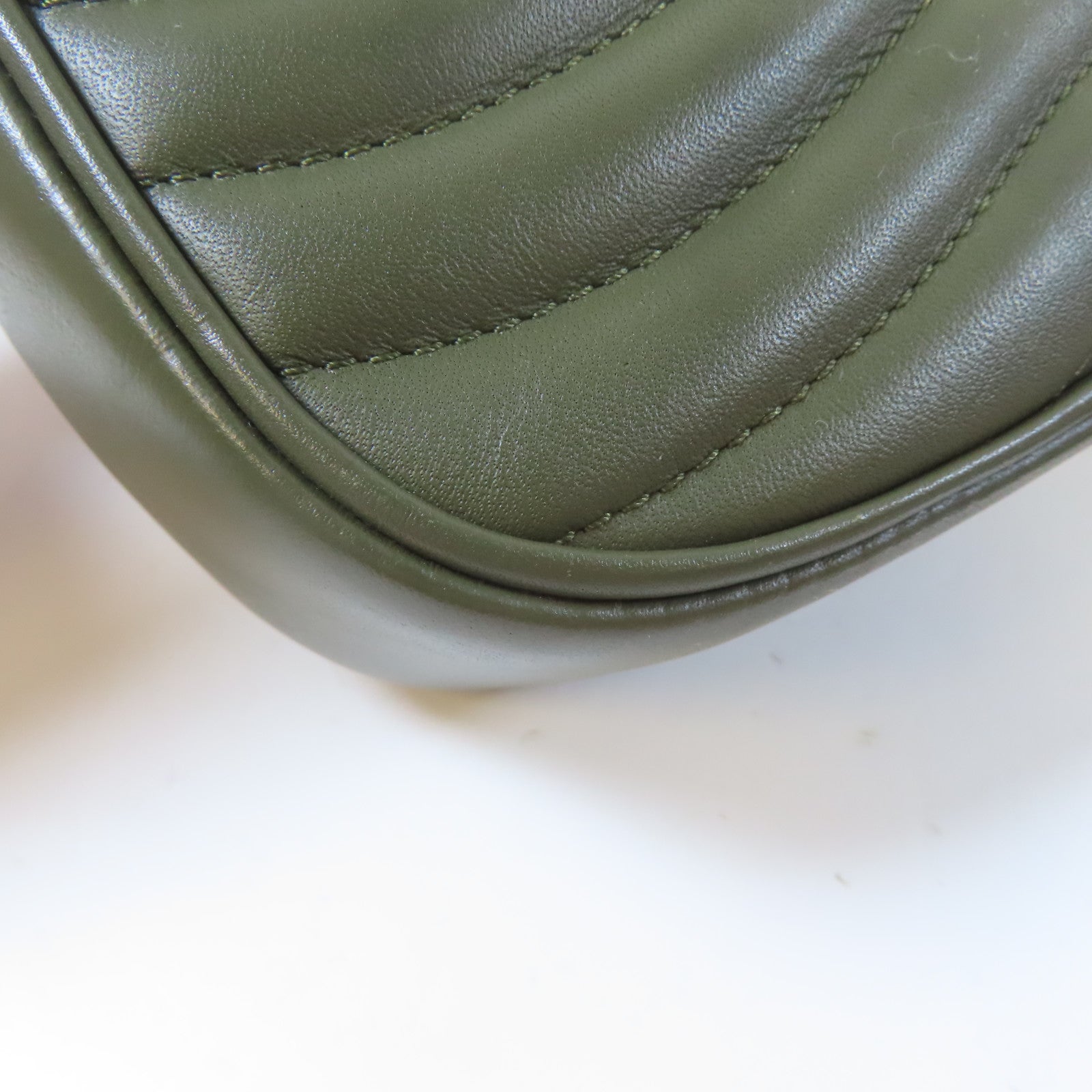 LOUIS VUITTON 牛皮皮革New Wave Multi Pochette金扣手挽肩背兩用袋綠色