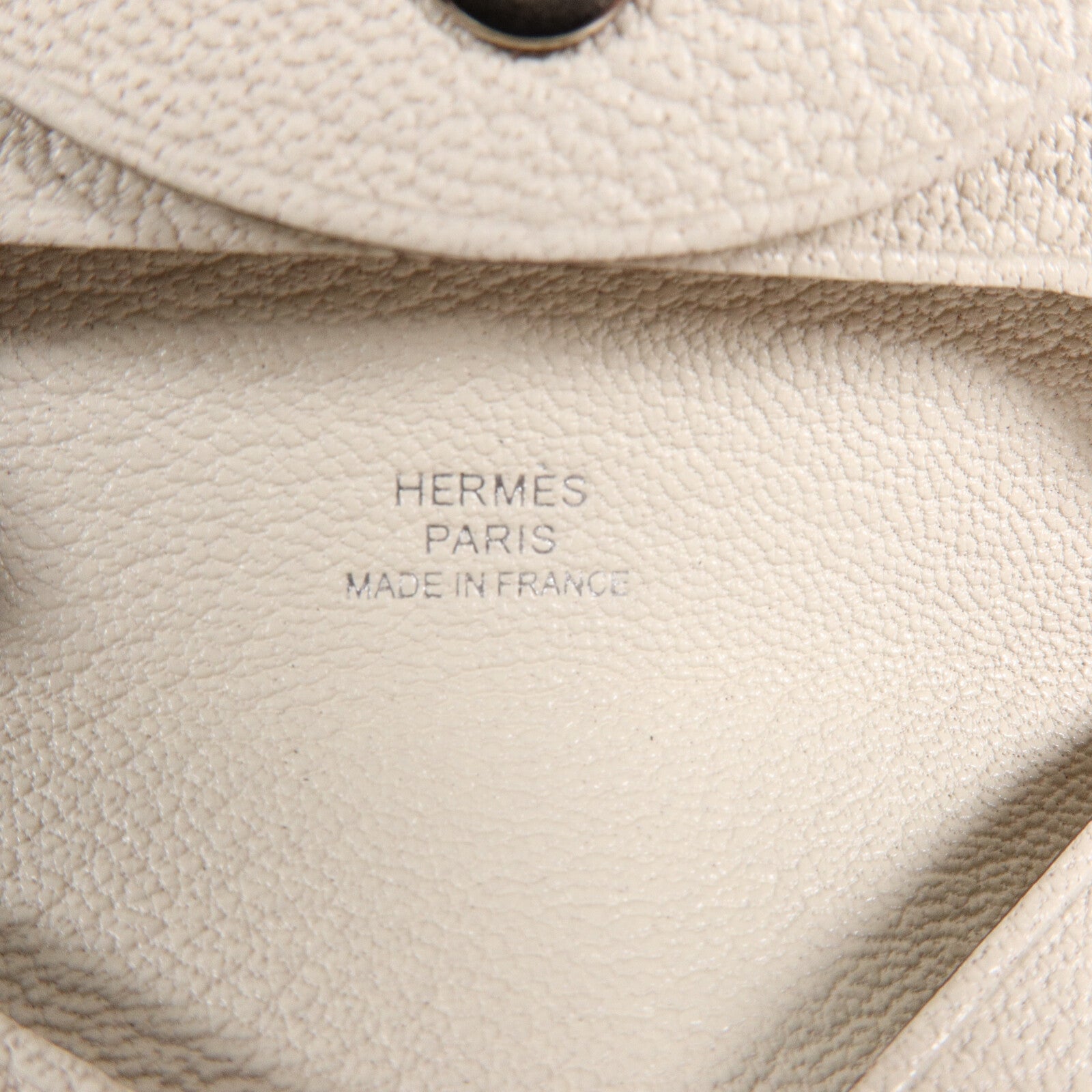 HERMES Chevre皮革Bastia Change Purse零錢包Nata