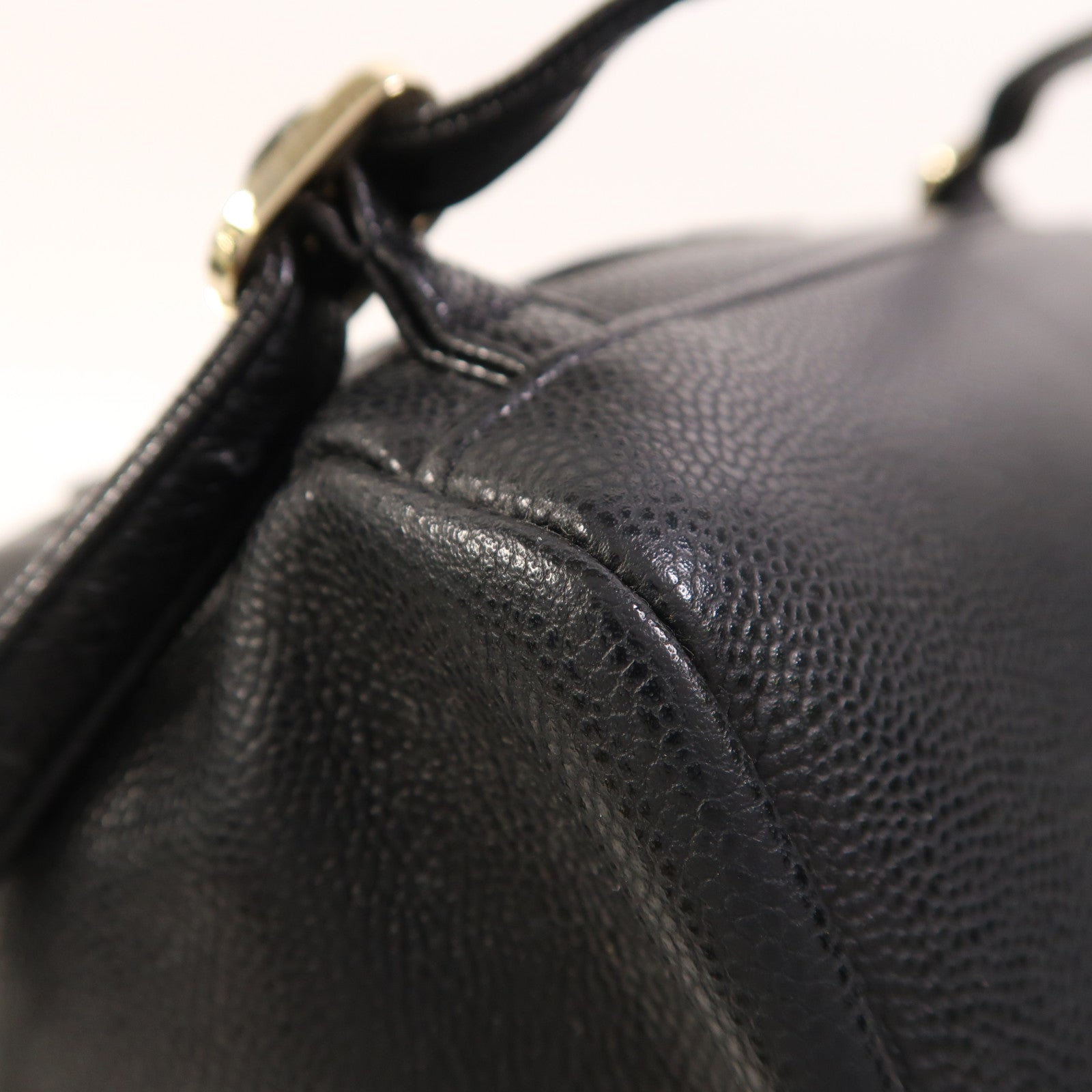CHANEL 牛皮皮革Backpack金扣背包