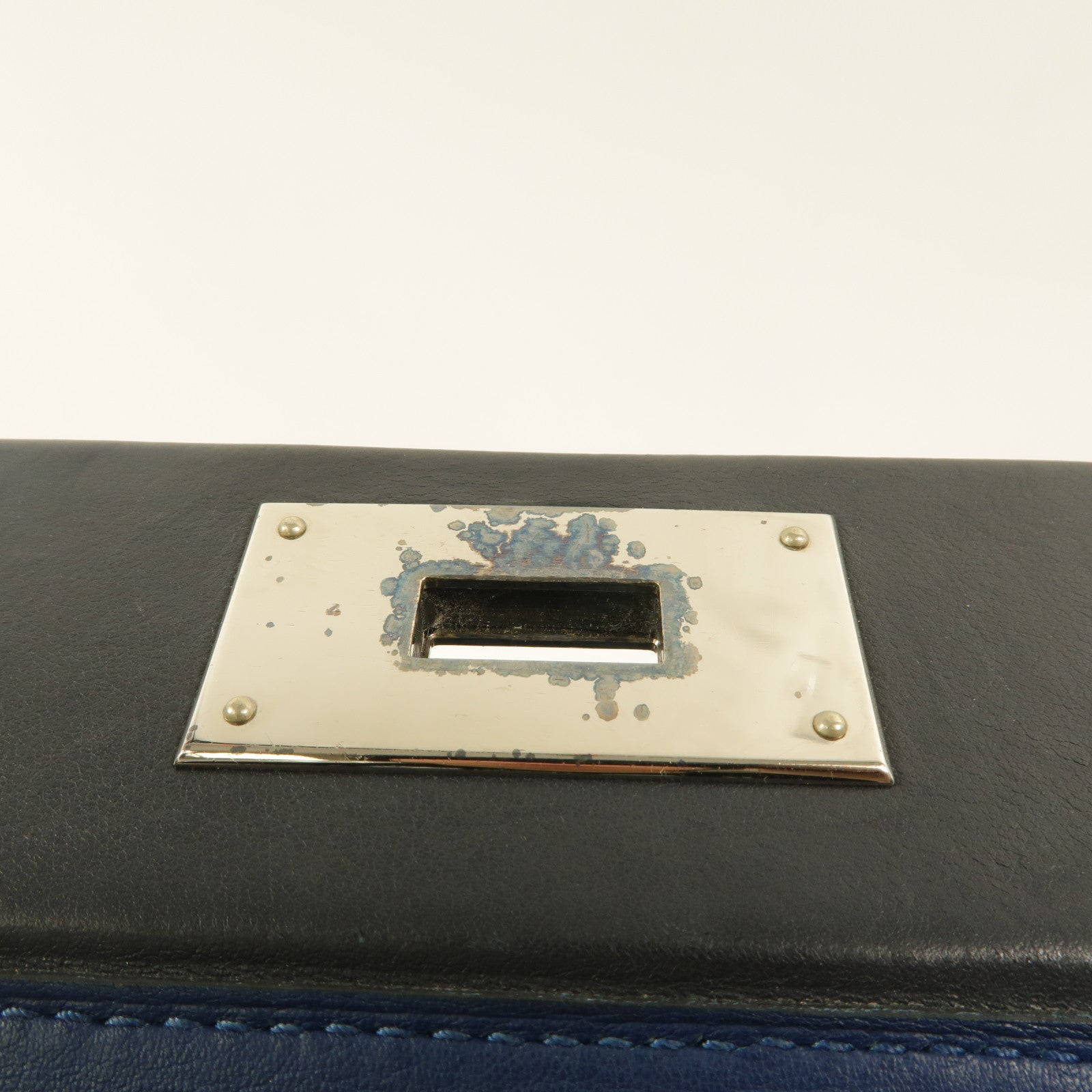 HERMES Togo皮革24/24 29cm手挽肩背兩用袋Bleu Brighton