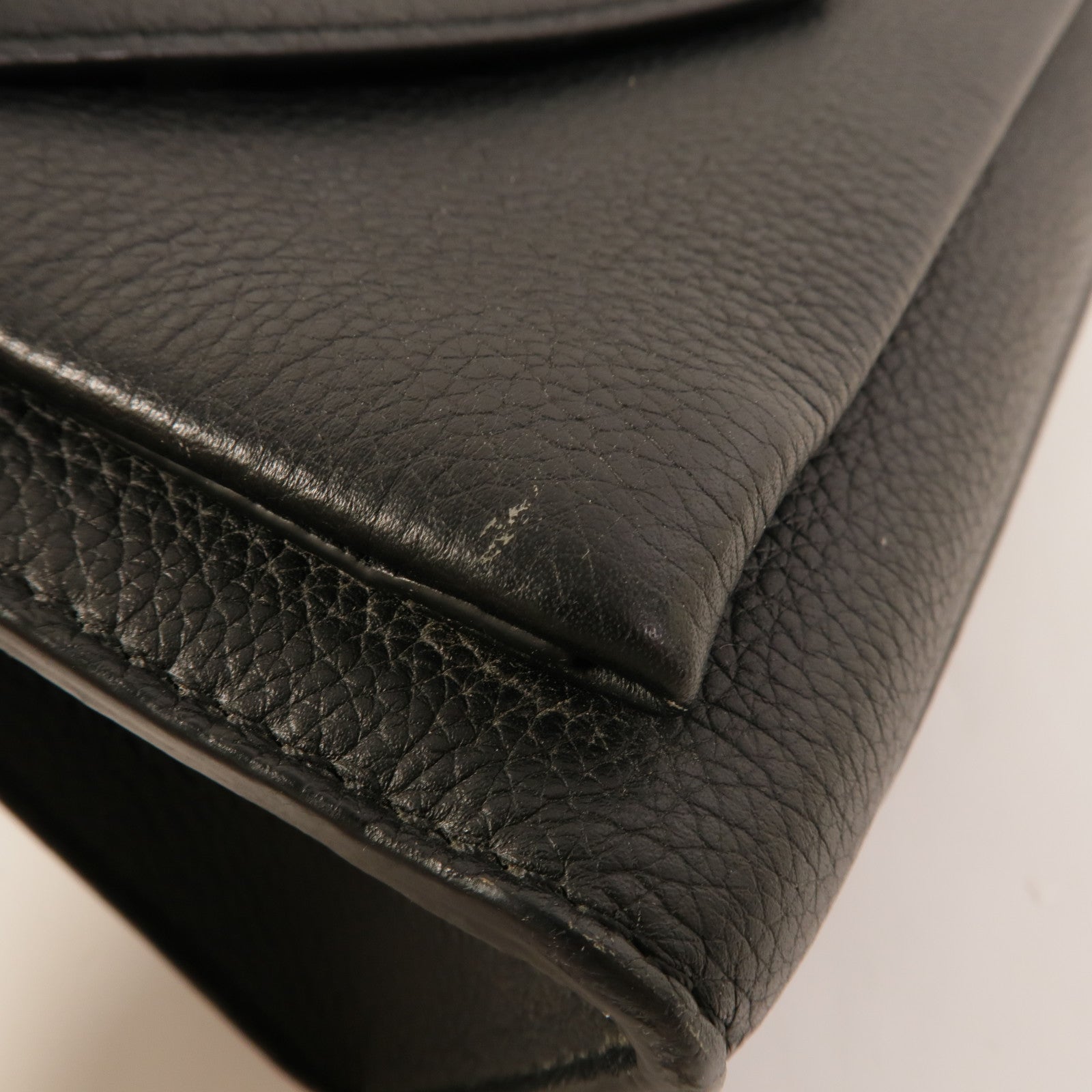 LOUIS VUITTON 牛皮皮革Mylockme銀扣鏈帶肩背袋