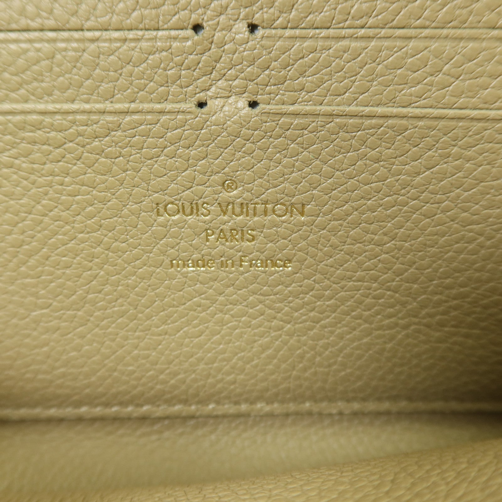 LOUIS VUITTON Monogram Empreinte Clemence Wallet金扣長錢包