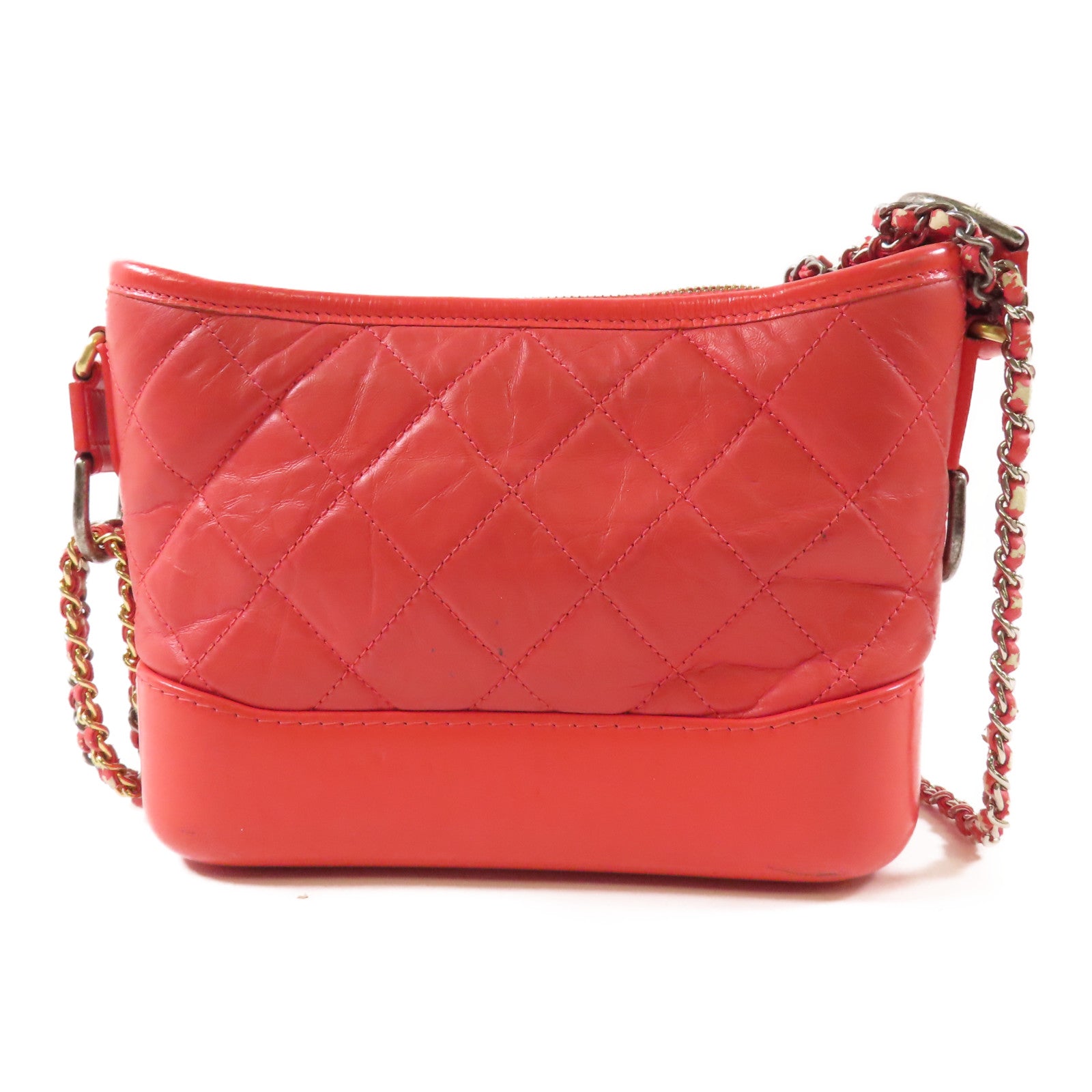 CHANEL 【激減優惠】牛皮皮革Gabrielle Hobo金扣鏈帶肩背袋