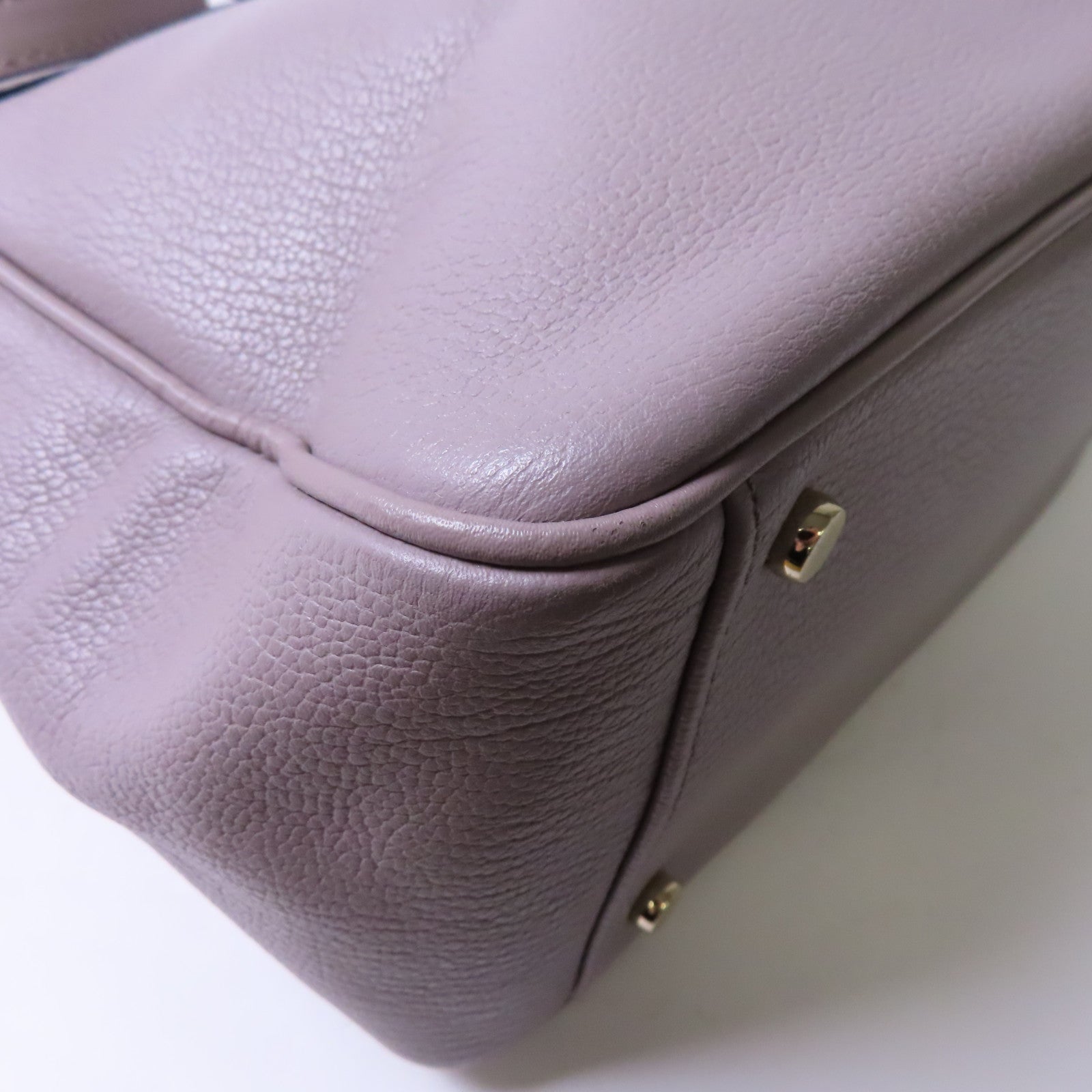 Kate Spade 牛皮皮革Shoulder Bag金扣手挽肩背兩用袋淺紫色