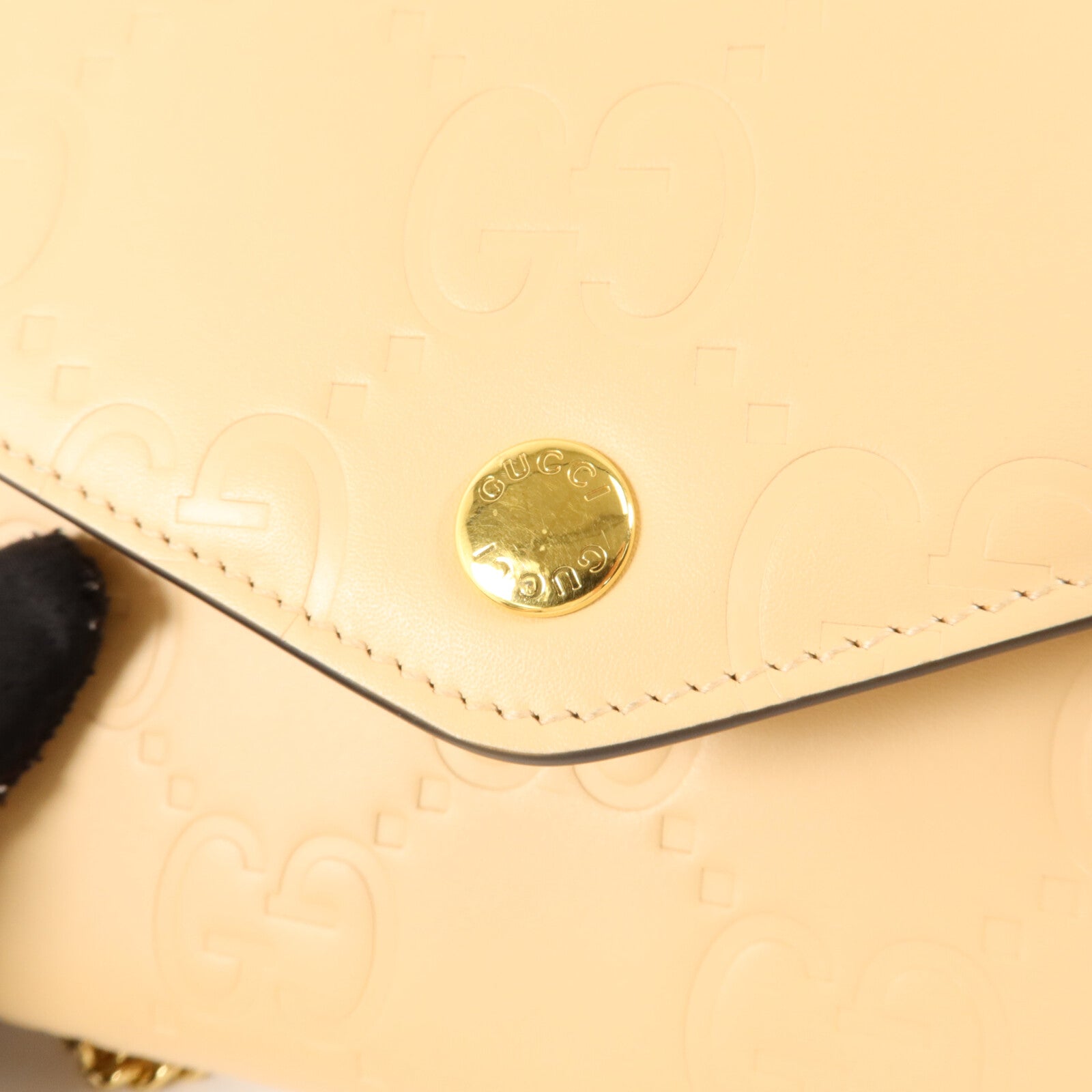 GUCCI 牛皮皮革GG Envelope Wallet on Chain Guccissima鏈帶肩背袋
