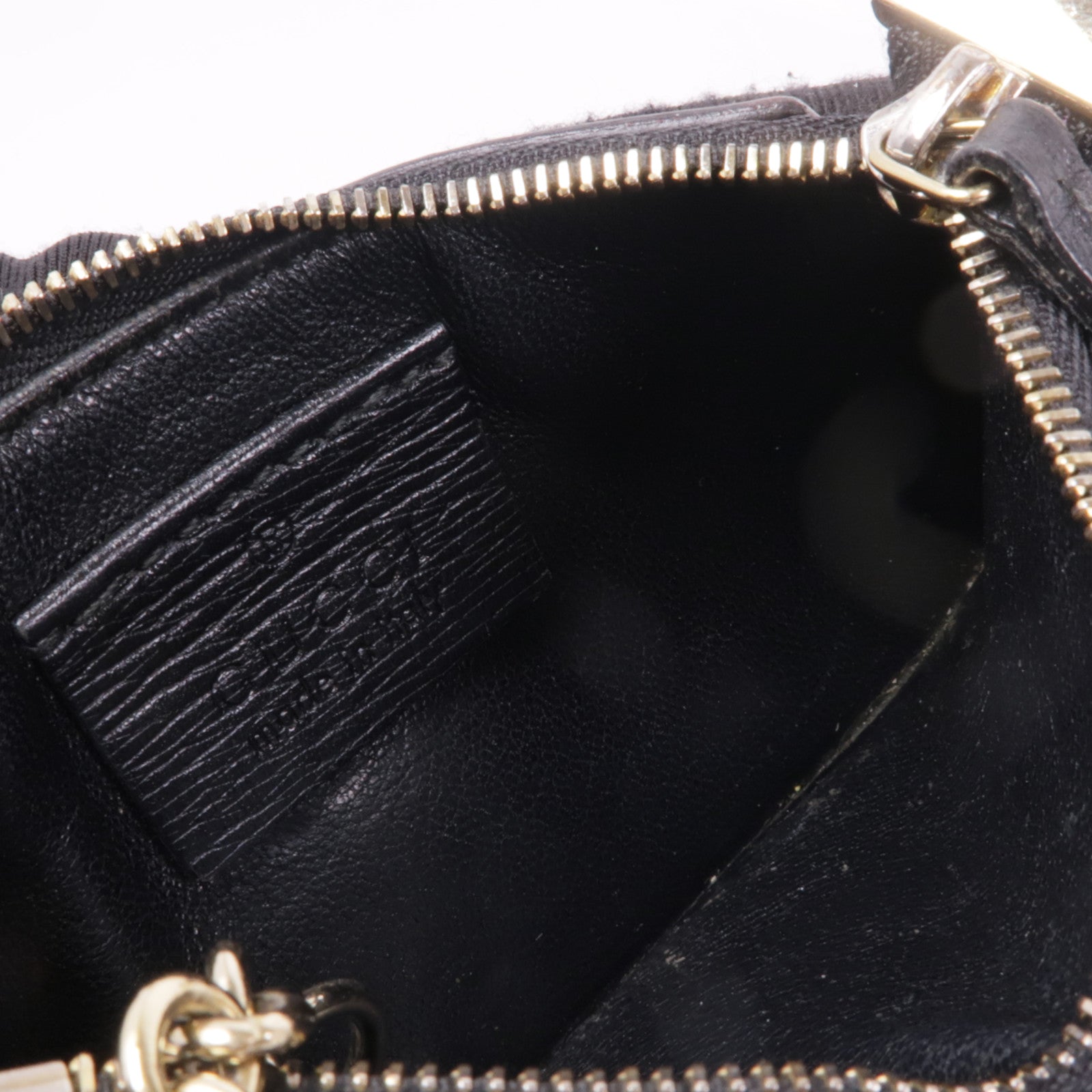 GUCCI 塗層帆布Key/Coin Case金扣鎖匙包/零錢包