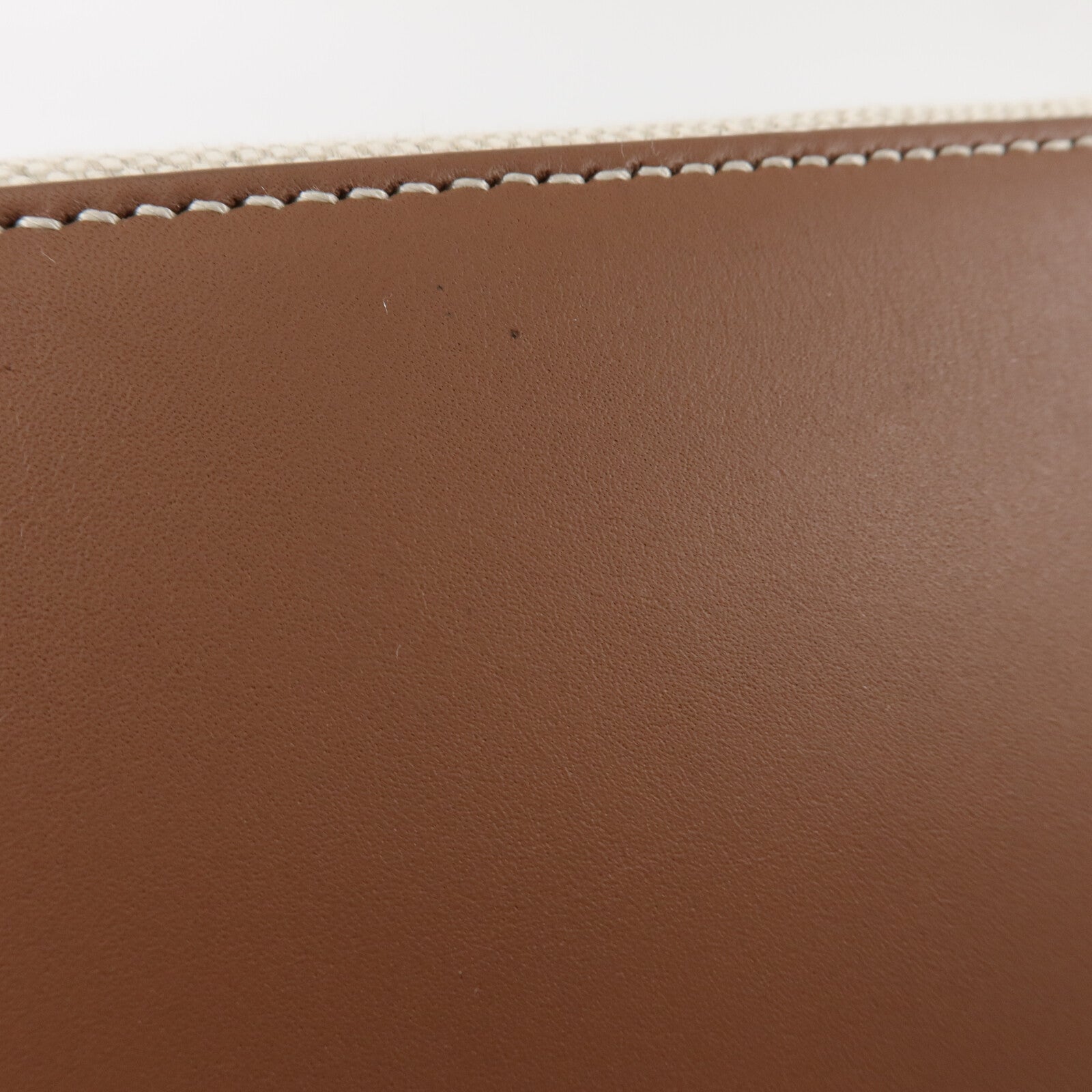 Loro Piana 帆布/牛皮皮革Extra Pocket L27手挽肩背兩用袋
