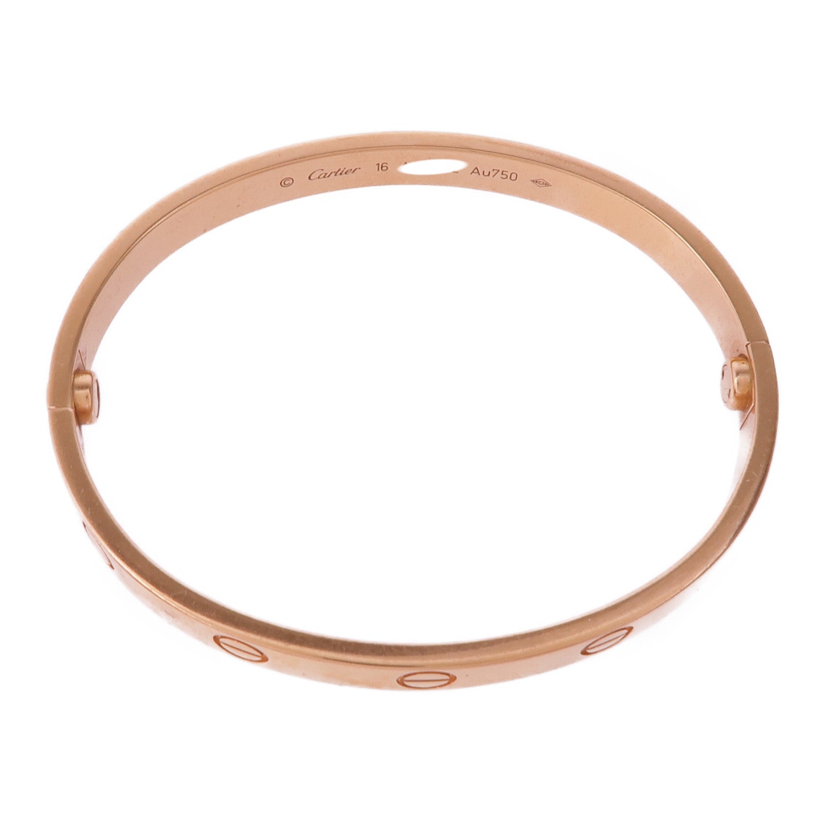 CARTIER 18K玫瑰金Love Bracelet Medium Model手鐲Cartier#16