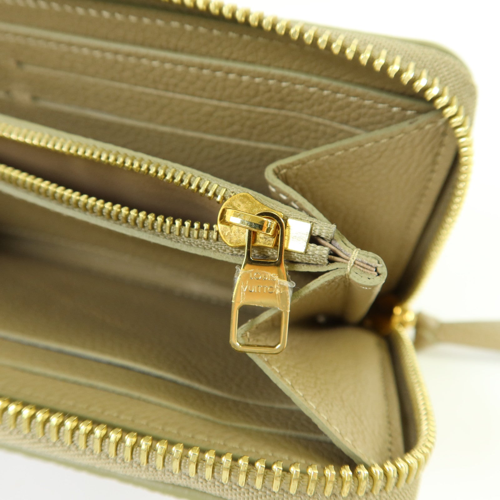 LOUIS VUITTON Monogram Empreinte Clemence Wallet金扣長錢包