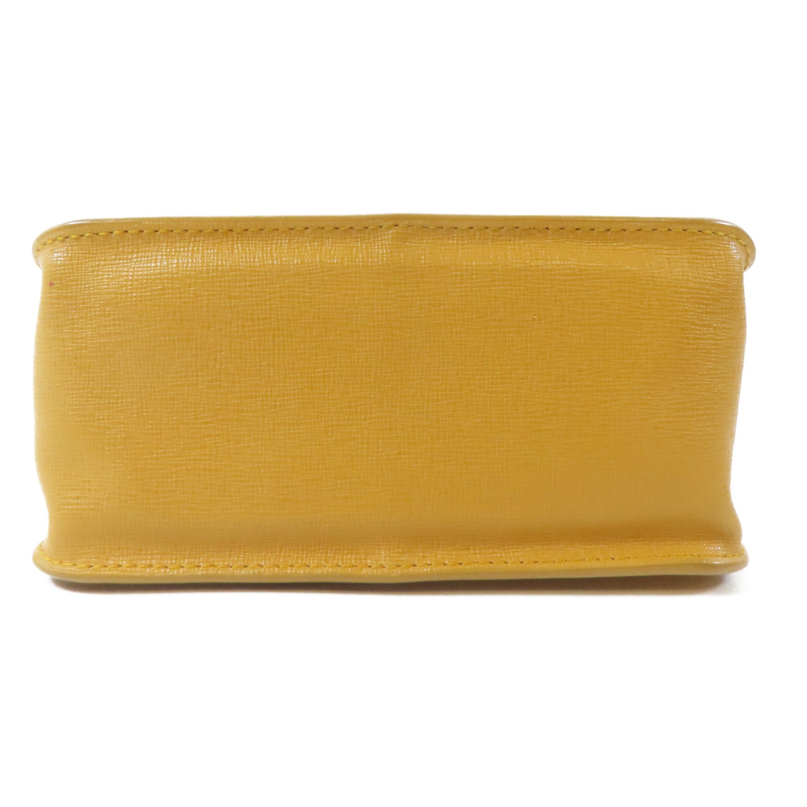 Furla 牛皮皮革Chain Shoulder金扣鏈帶肩背袋橙色
