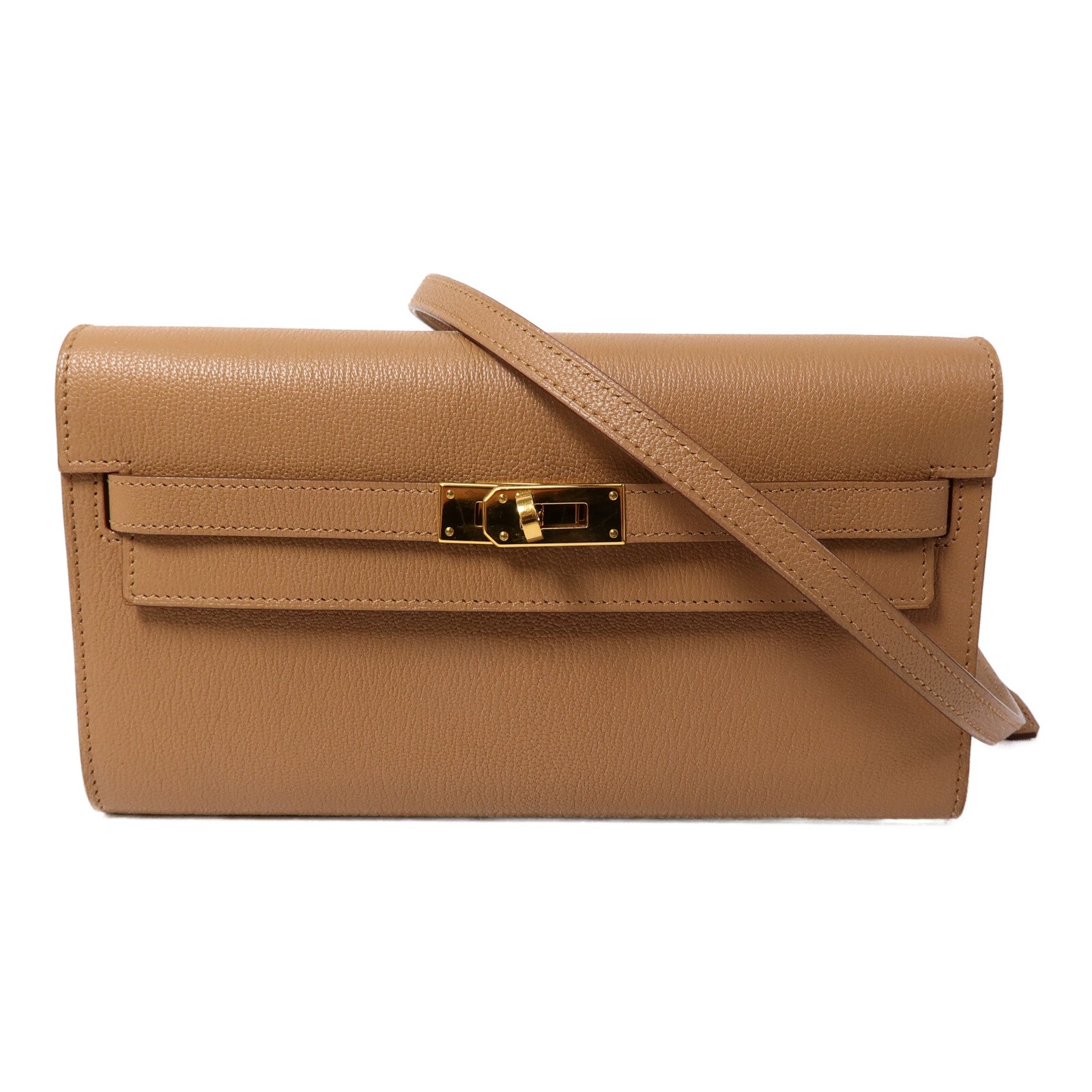 HERMES Chevre皮革Kelly To Go肩背袋Quebracho
