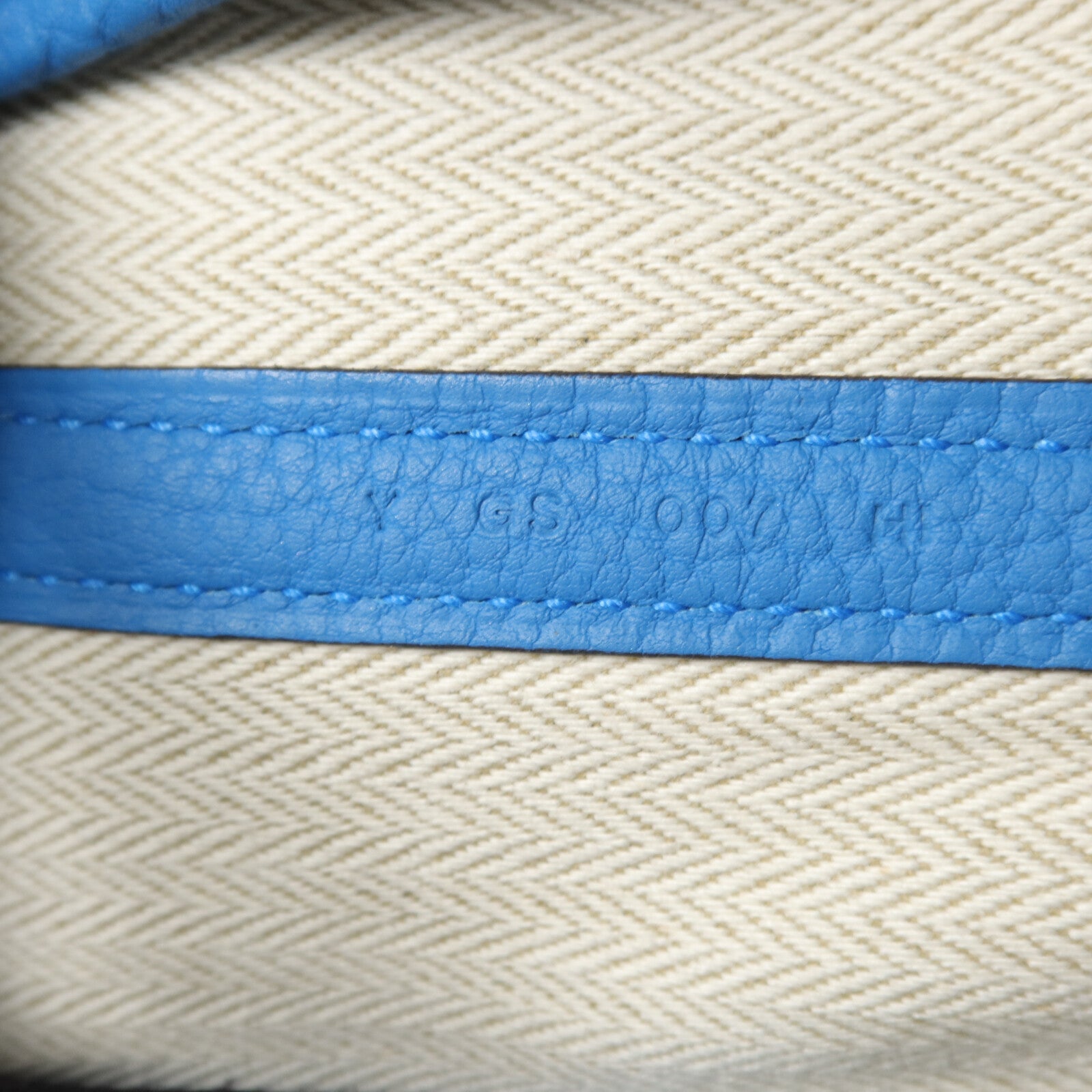 HERMES Negonda皮革Garden Party PM手挽袋Bleu Zanzibar