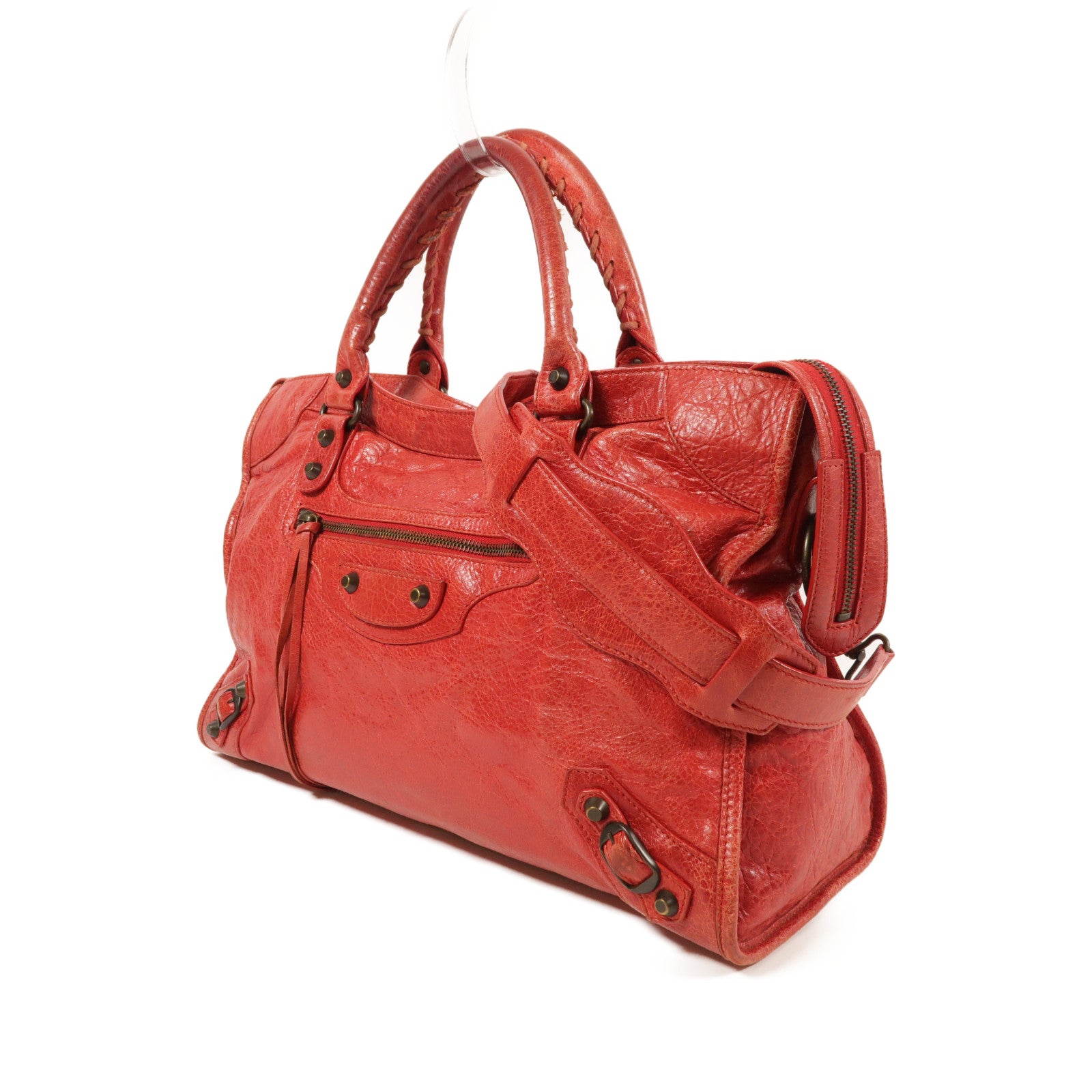 BALENCIAGA 牛皮皮革City手挽肩背兩用袋