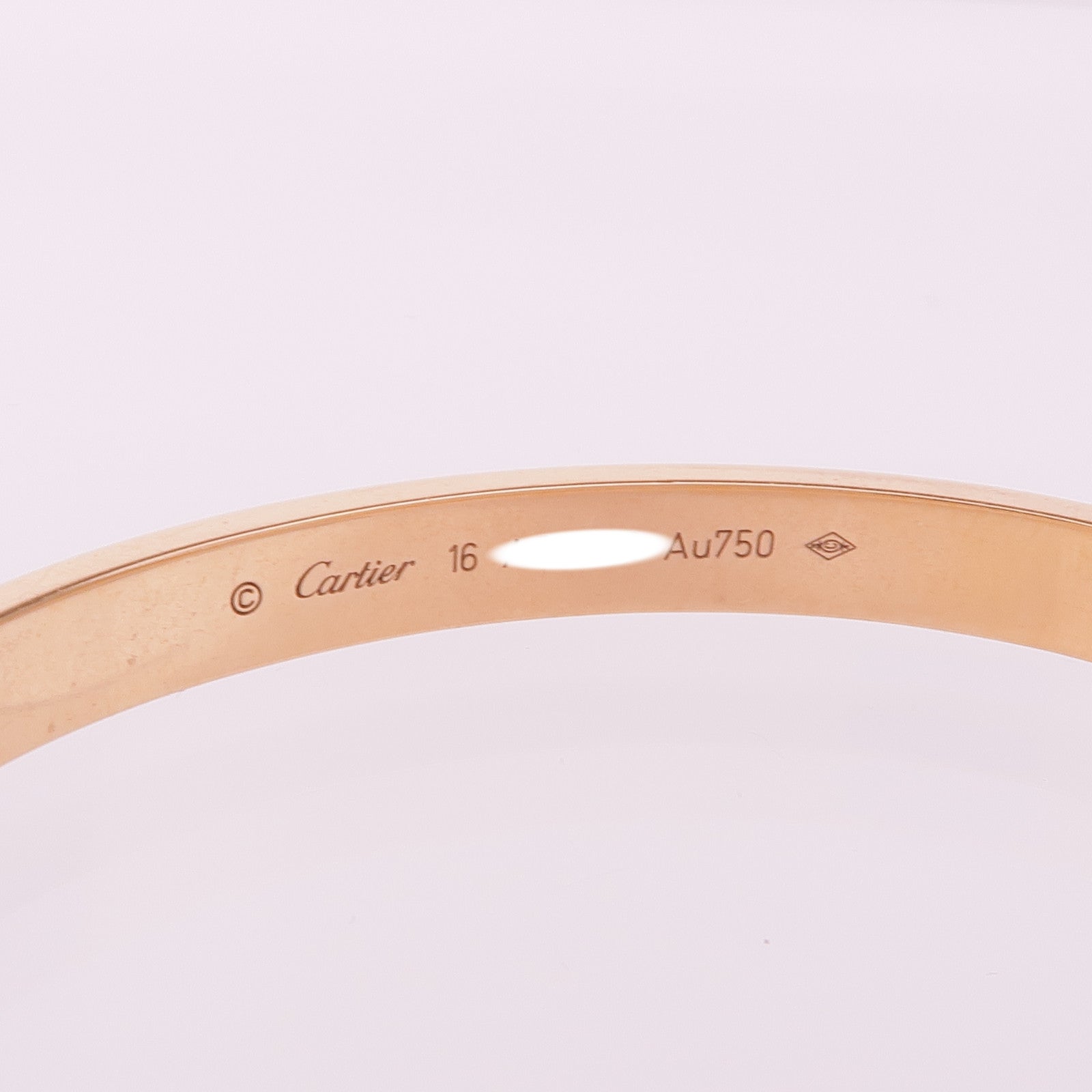 CARTIER 18K玫瑰金Love Bracelet Medium Model手鐲Cartier#16