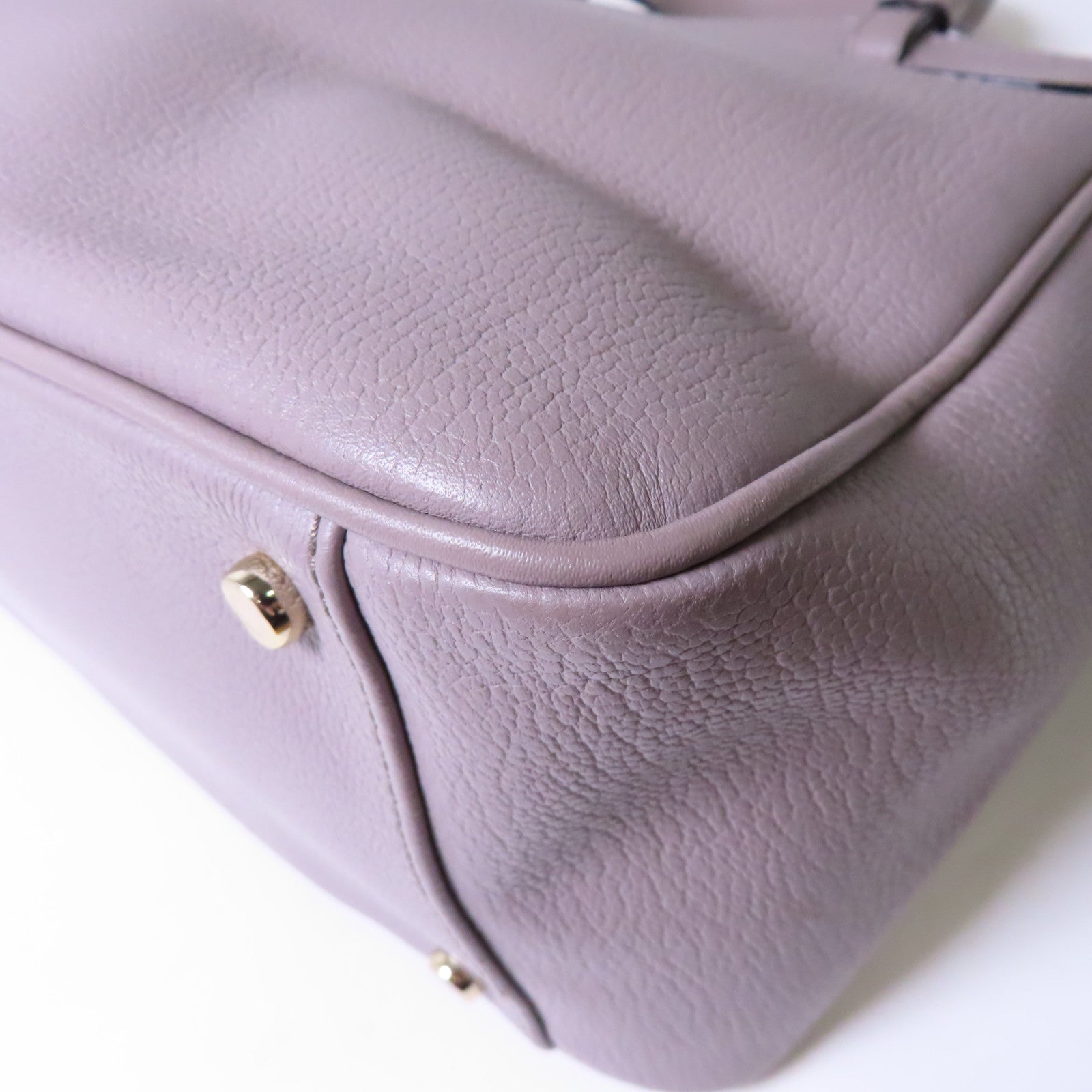 Kate Spade 牛皮皮革Shoulder Bag金扣手挽肩背兩用袋淺紫色
