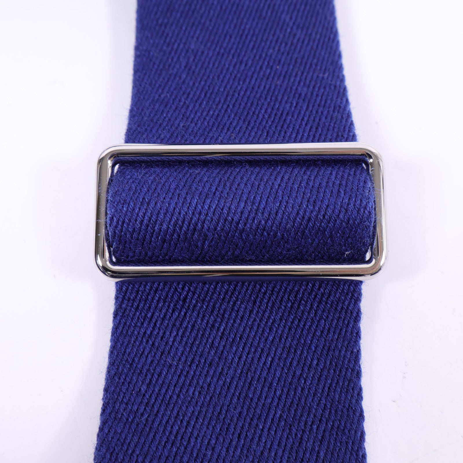 HERMES Togo皮革Videpoches銀扣肩背袋Bleu De Prusse