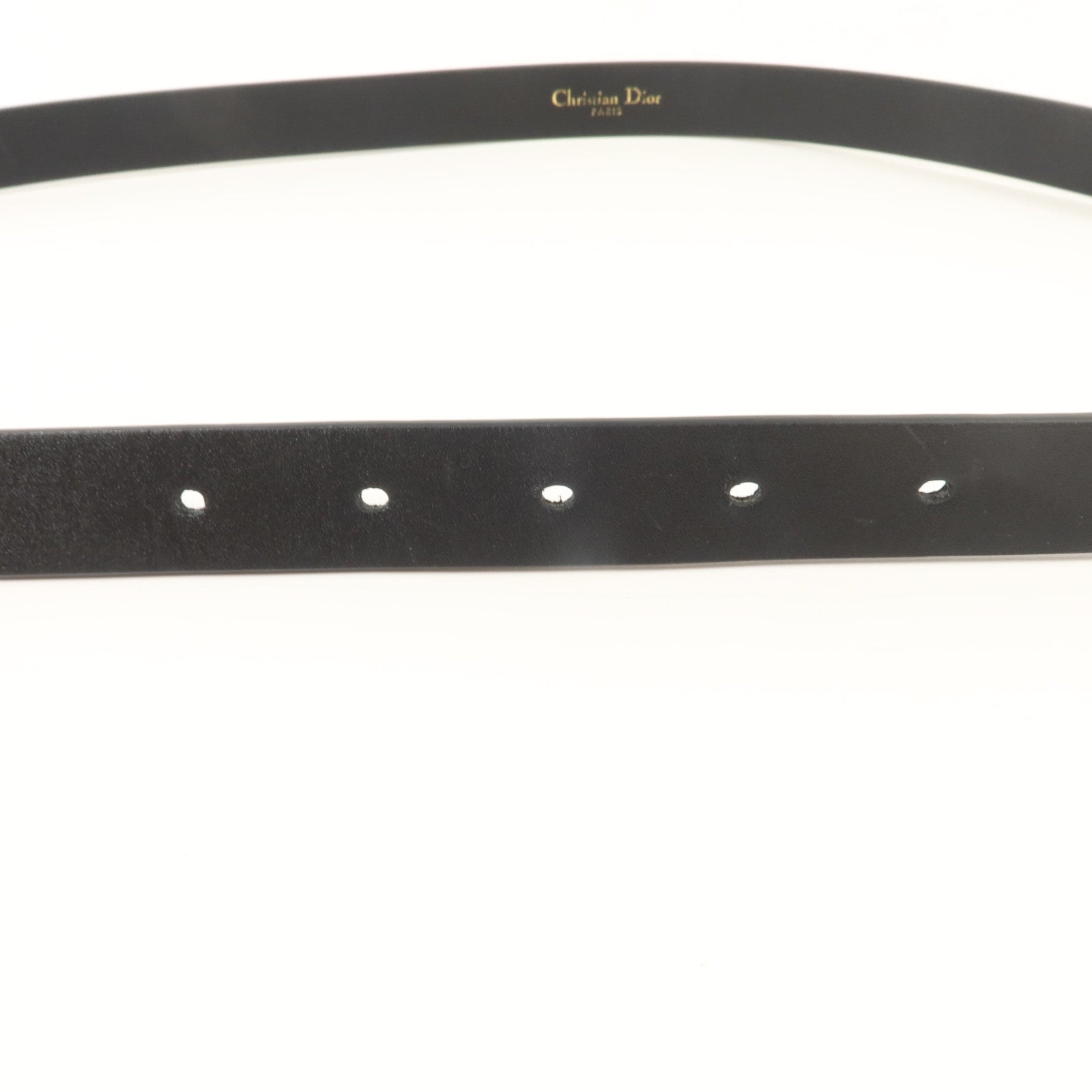 Dior 牛皮皮革Saddle Belt 85cm皮帶