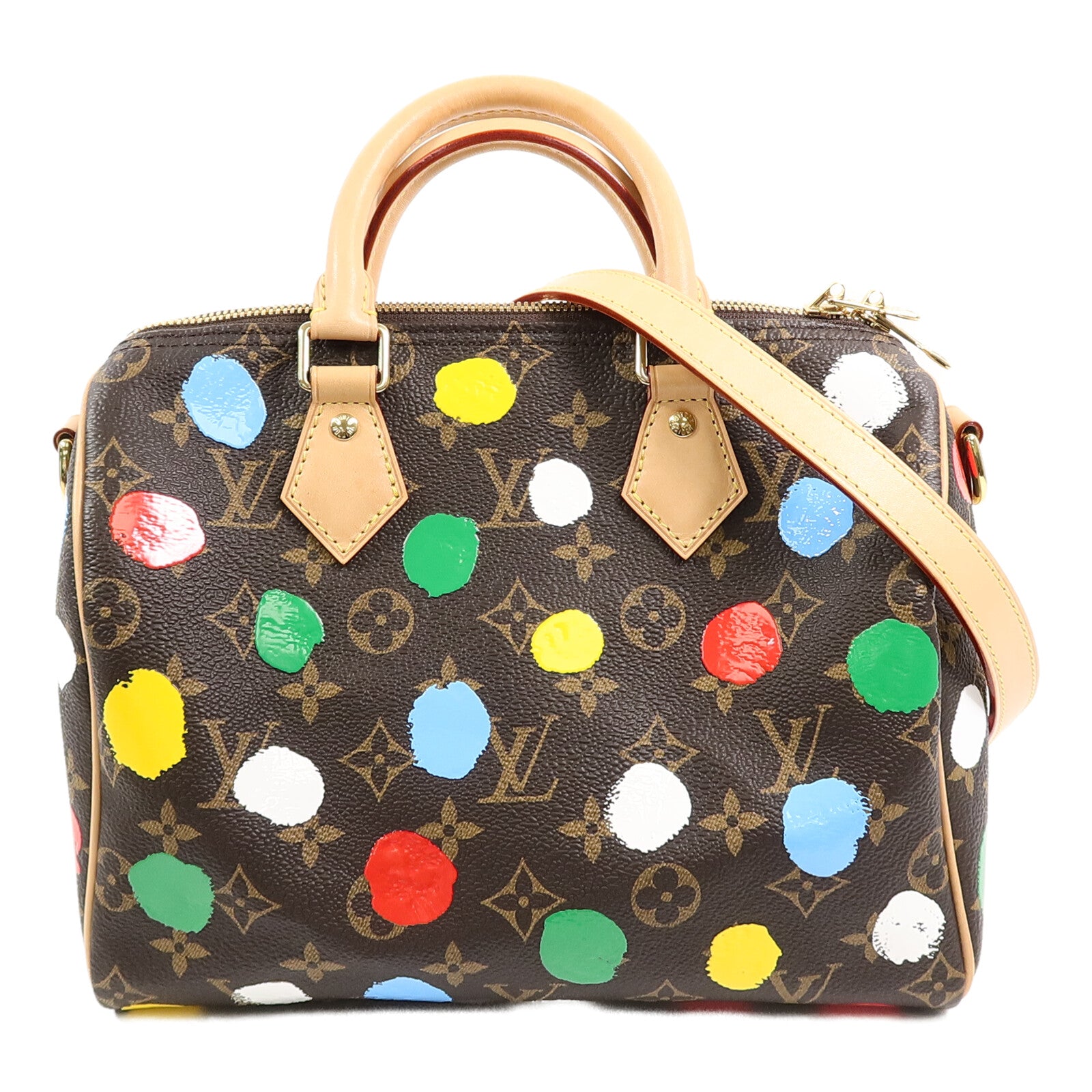 LOUIS VUITTON Monogram LV x YK Speedy Bandouliere 25手挽肩背兩用袋