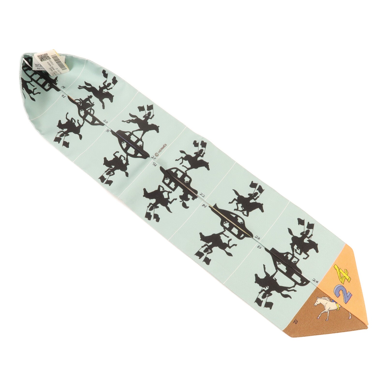 HERMES 絲質Twilly絲巾