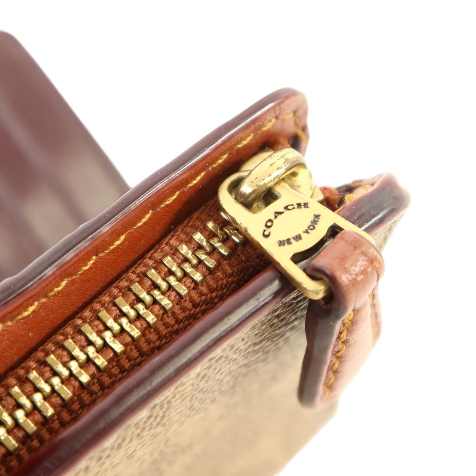 COACH 塗層帆布Wallet金扣錢包