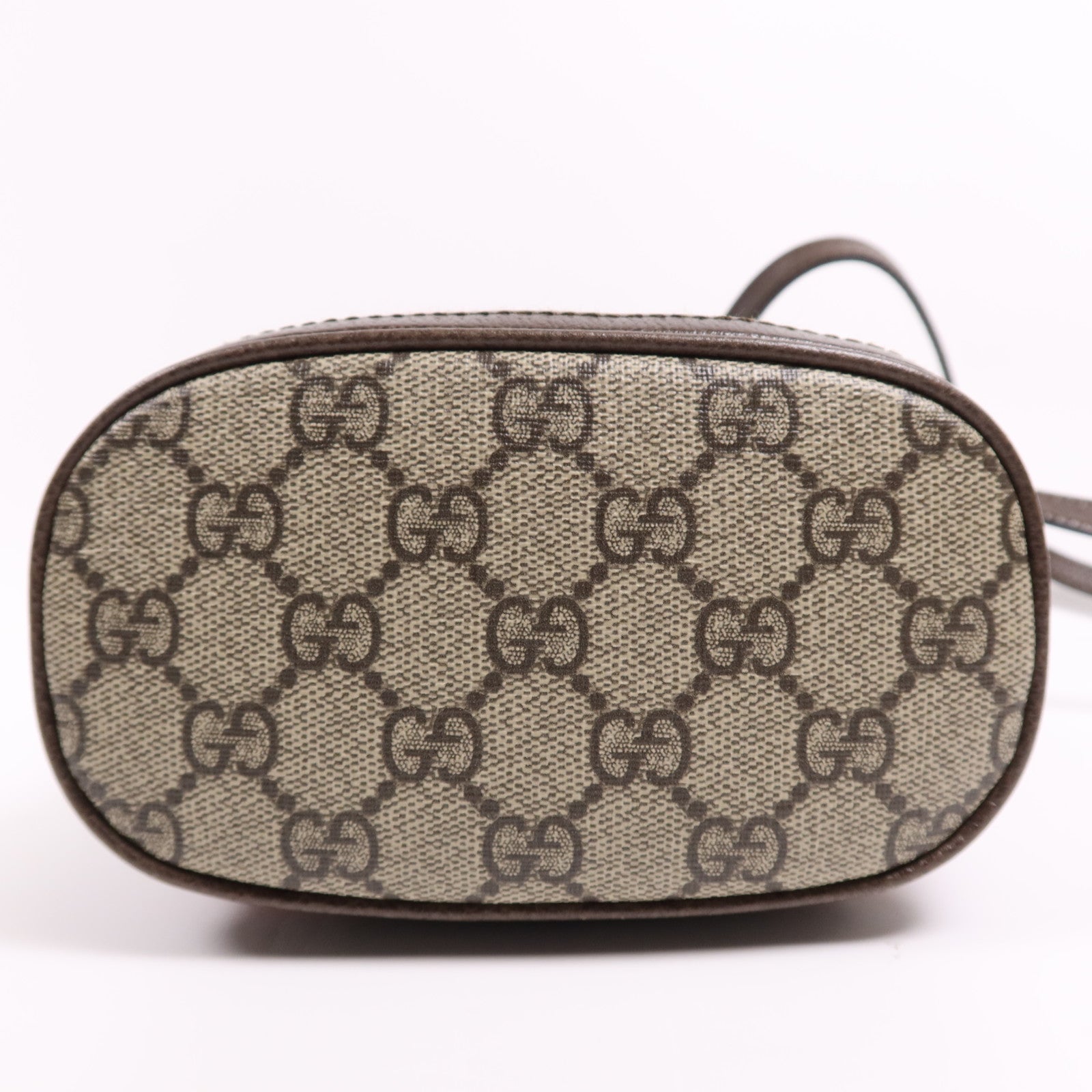 GUCCI 塗層帆布GG Mini Bucket金扣肩背袋