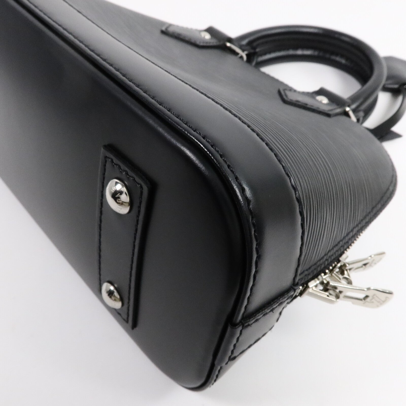 LOUIS VUITTON Epi Alma BB銀扣手挽肩背兩用袋