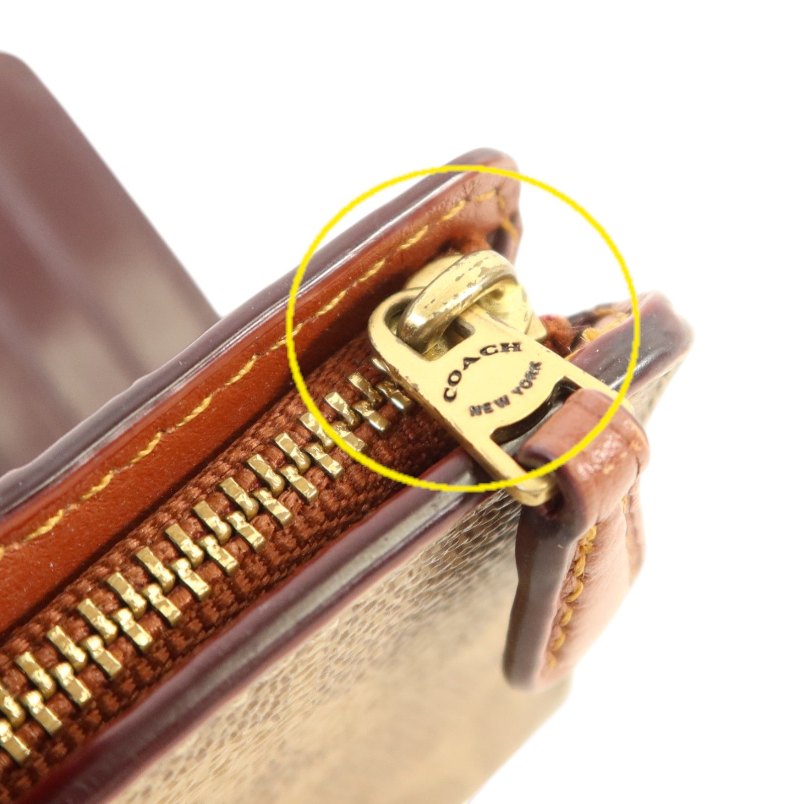 COACH 塗層帆布Wallet金扣錢包