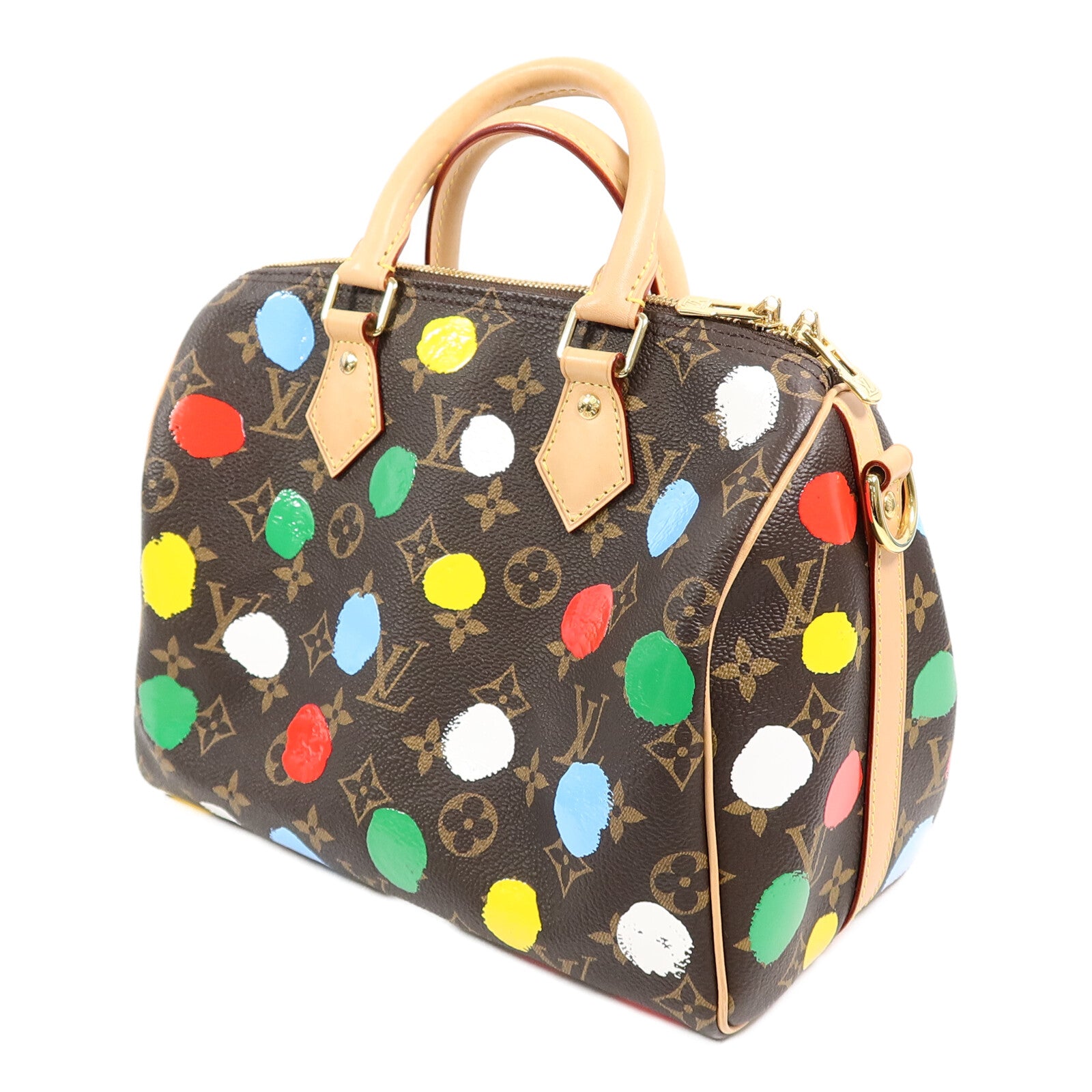 LOUIS VUITTON Monogram LV x YK Speedy Bandouliere 25手挽肩背兩用袋