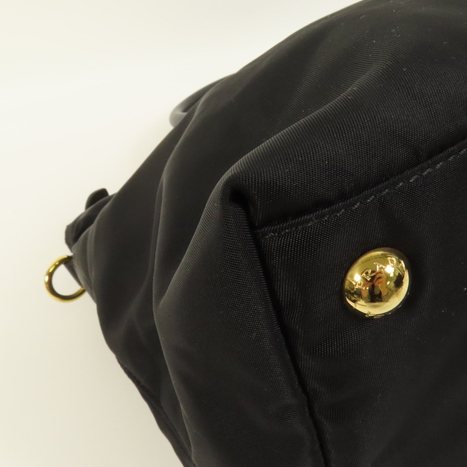 PRADA 尼龍2way Shoulder金扣手挽肩背兩用袋