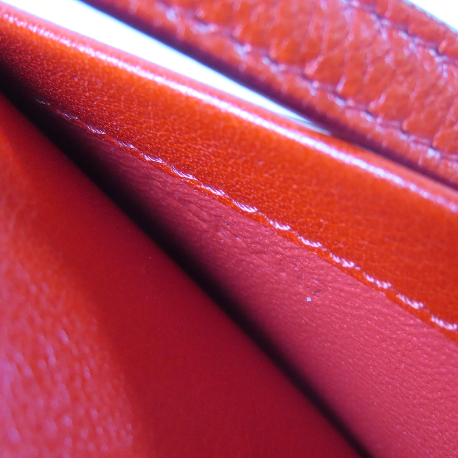 CELINE 【激減優惠】牛皮皮革Shoulder Bag銀扣肩背袋紅色