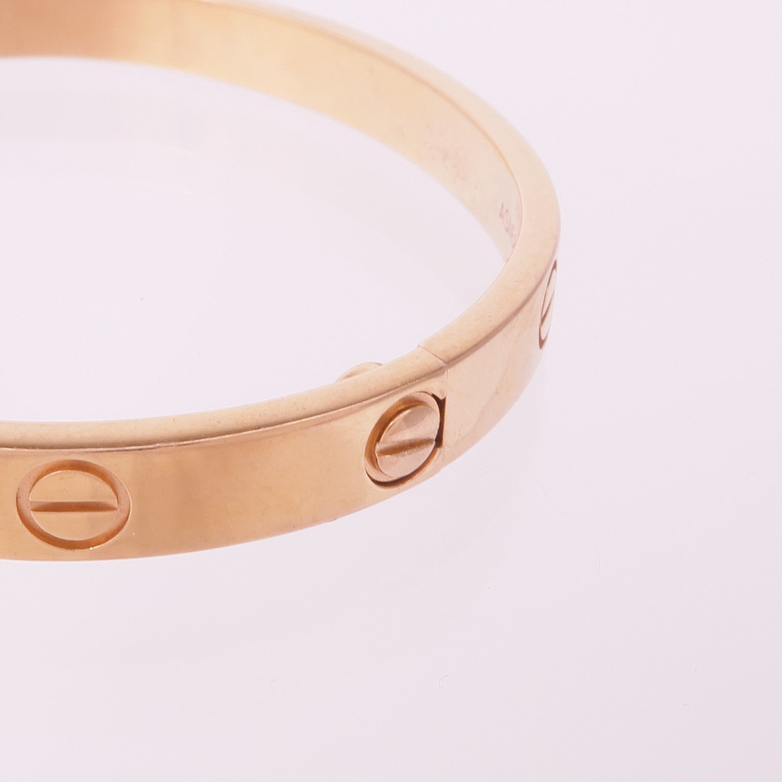 CARTIER 18K玫瑰金Love Bracelet Medium Model手鐲Cartier#16