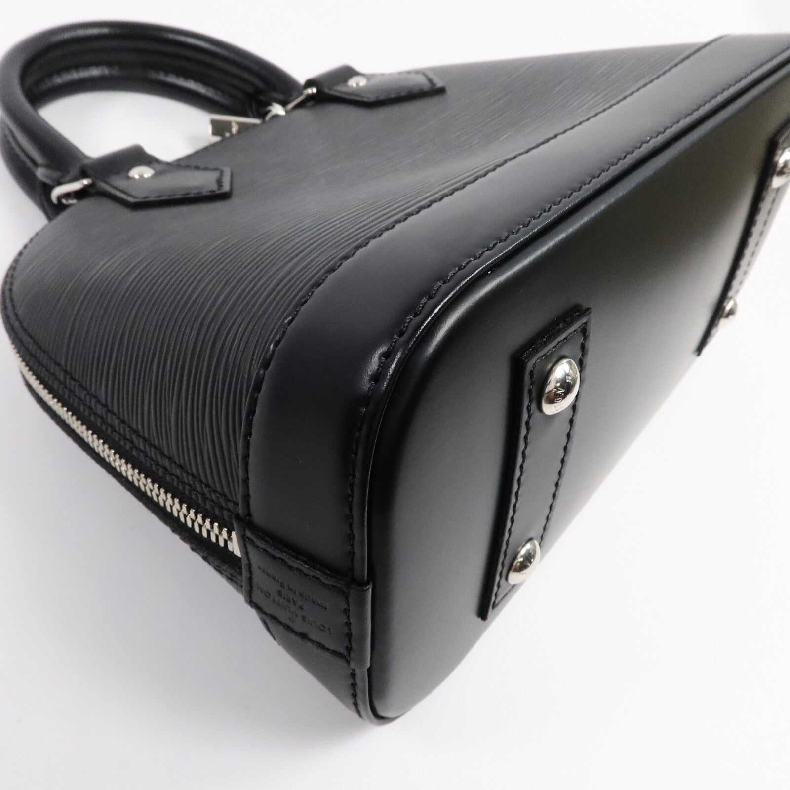 LOUIS VUITTON Epi Alma BB銀扣手挽肩背兩用袋