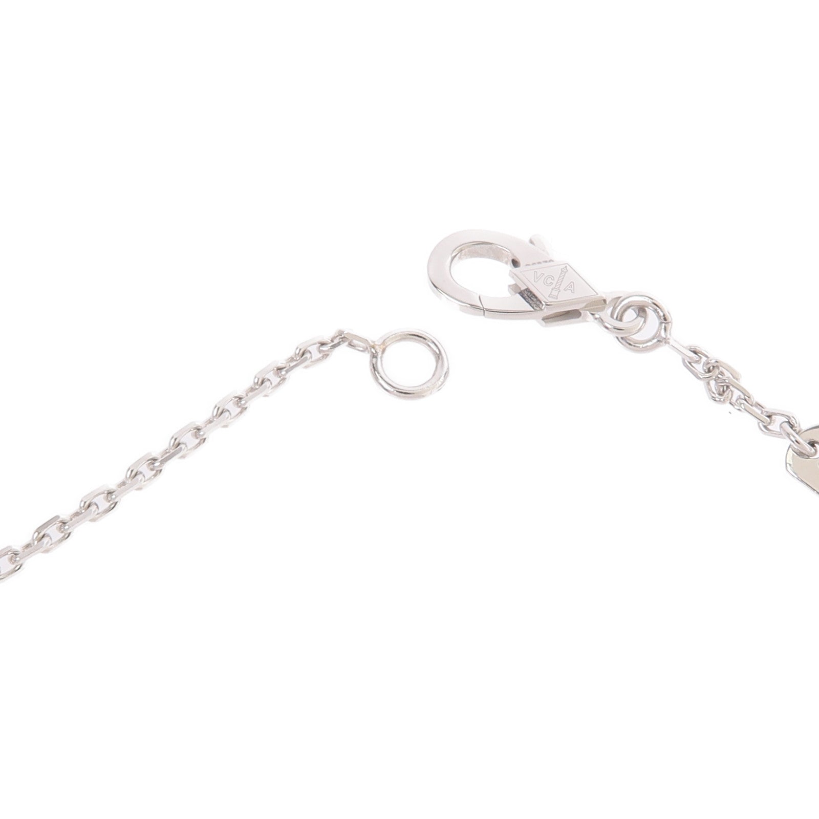 Van Cleef & Arpels 18K白金Vintage Alhambra Pendant項鍊