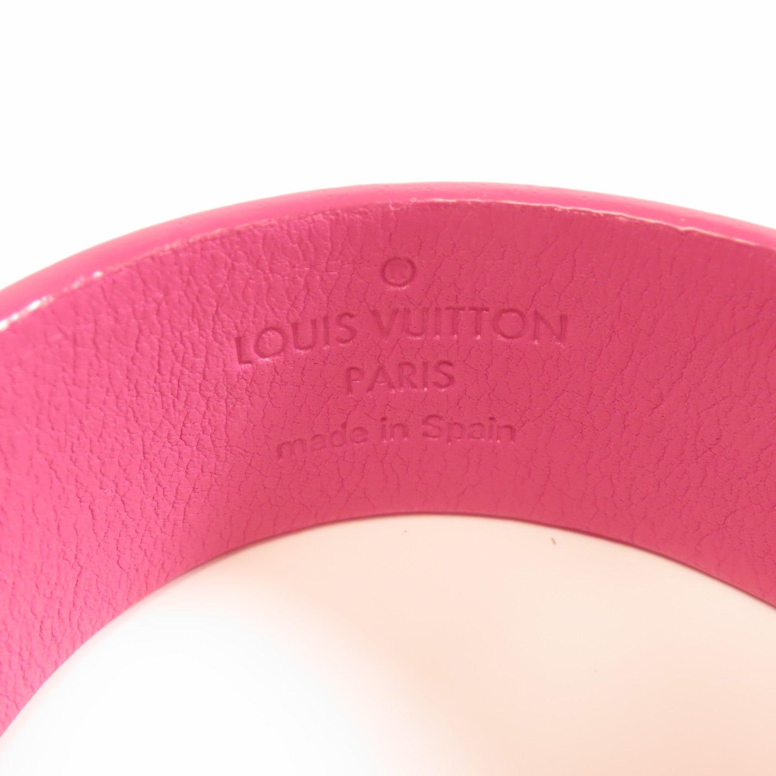 LOUIS VUITTON 皮革Bracelet Spike It手鐲粉紅色
