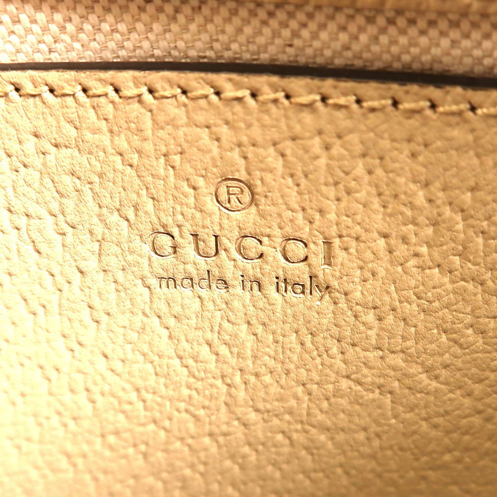 GUCCI 塗層帆布/皮革Ophidia Small HandBag金扣手挽袋