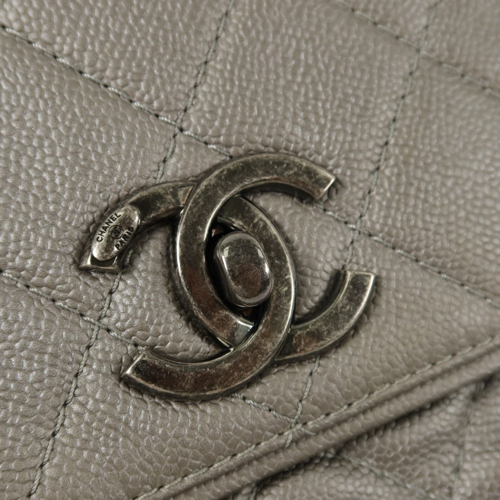 CHANEL 牛皮皮革Chain Shoulder鏈帶肩背袋