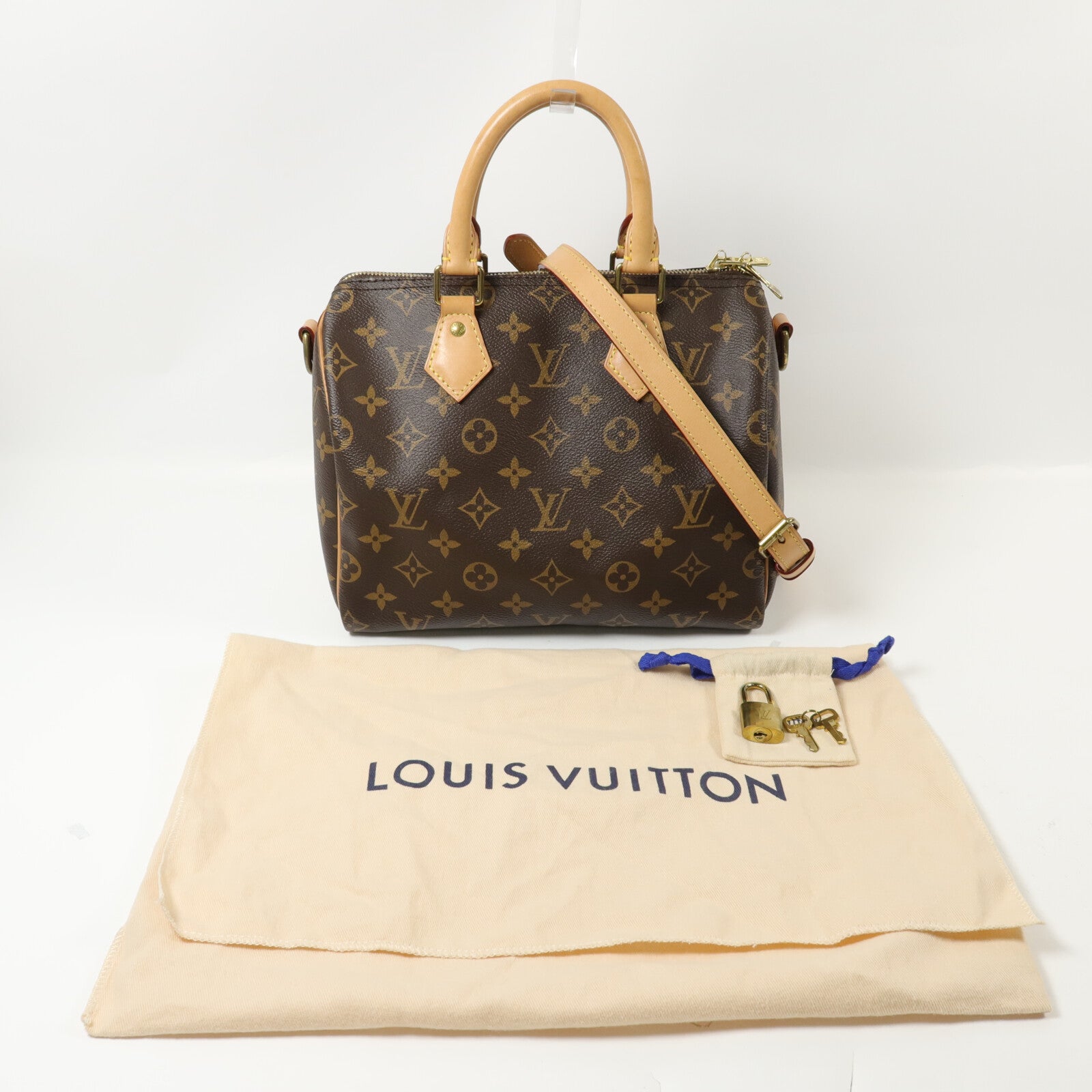 LOUIS VUITTON Monogram Speedy Bandouliere 25手挽肩背兩用袋