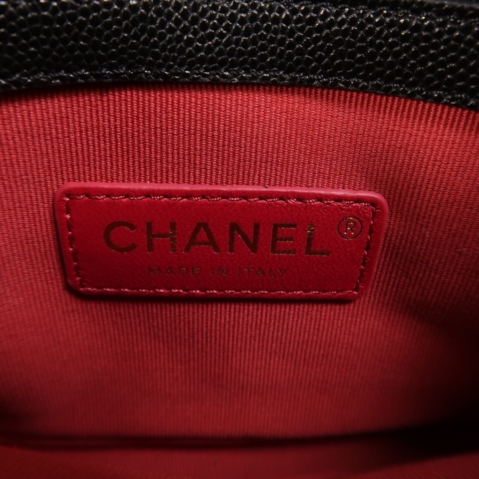 CHANEL 牛皮皮革Shoulder Bag金扣肩背袋