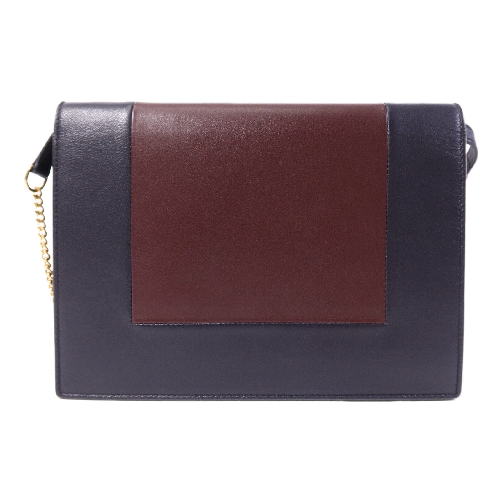 CELINE 牛皮皮革Flame Evening Chain Wallet金扣鏈帶肩背袋