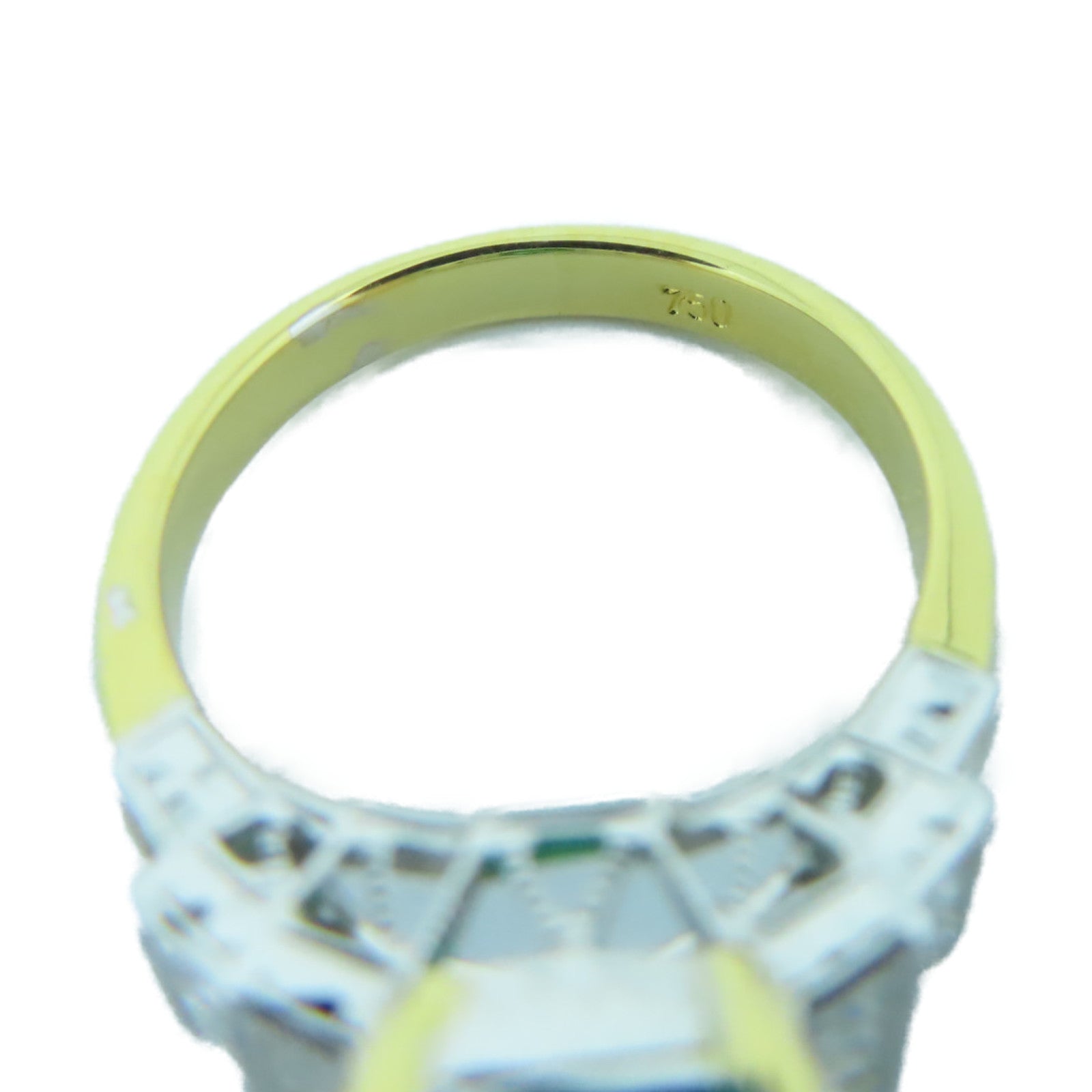 JEWELRY **【激減優惠】18K黄金Emerald Ring 2.6ct綠寶石/0.43ct鑽石戒指US#6.5