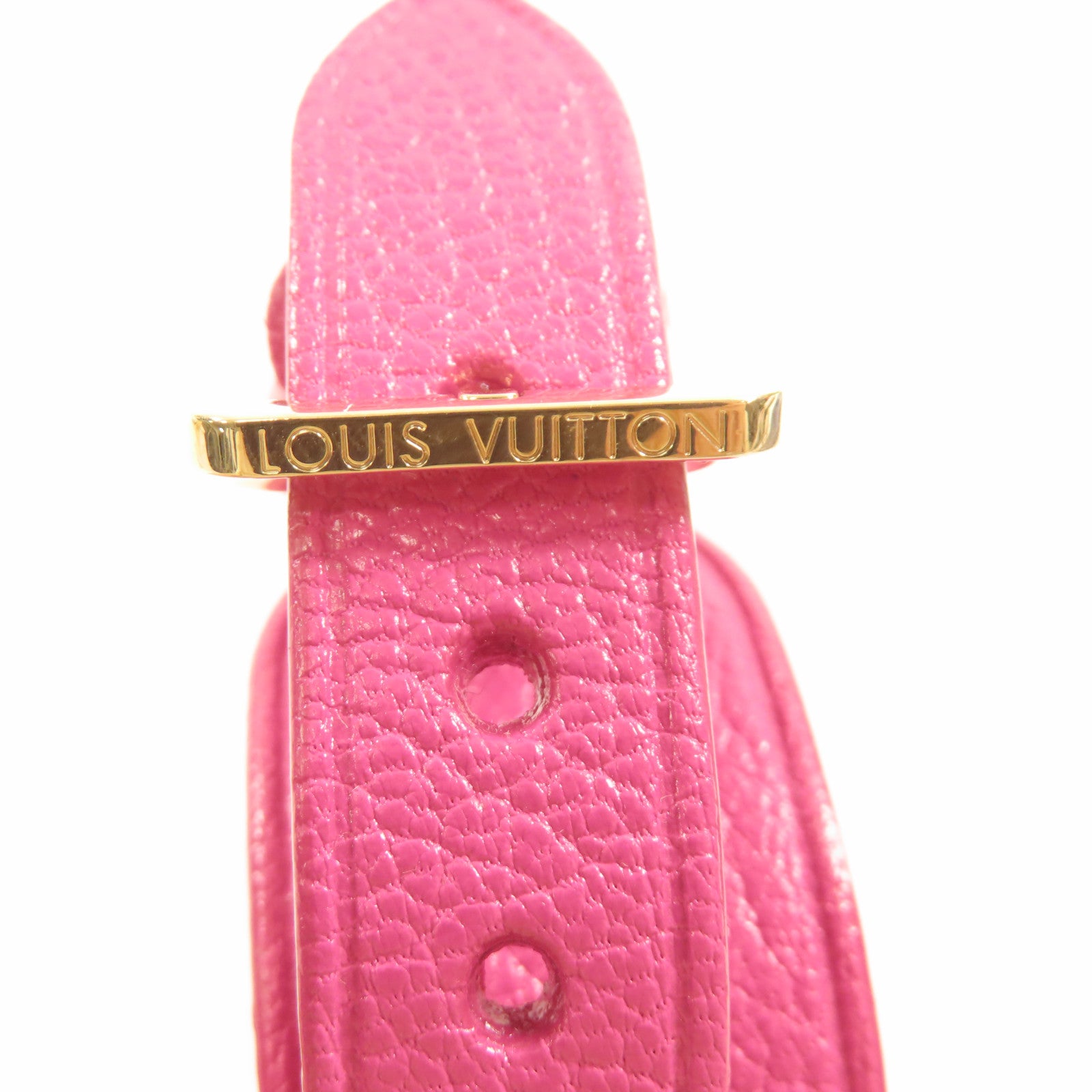 LOUIS VUITTON 皮革Bracelet Spike It手鐲粉紅色