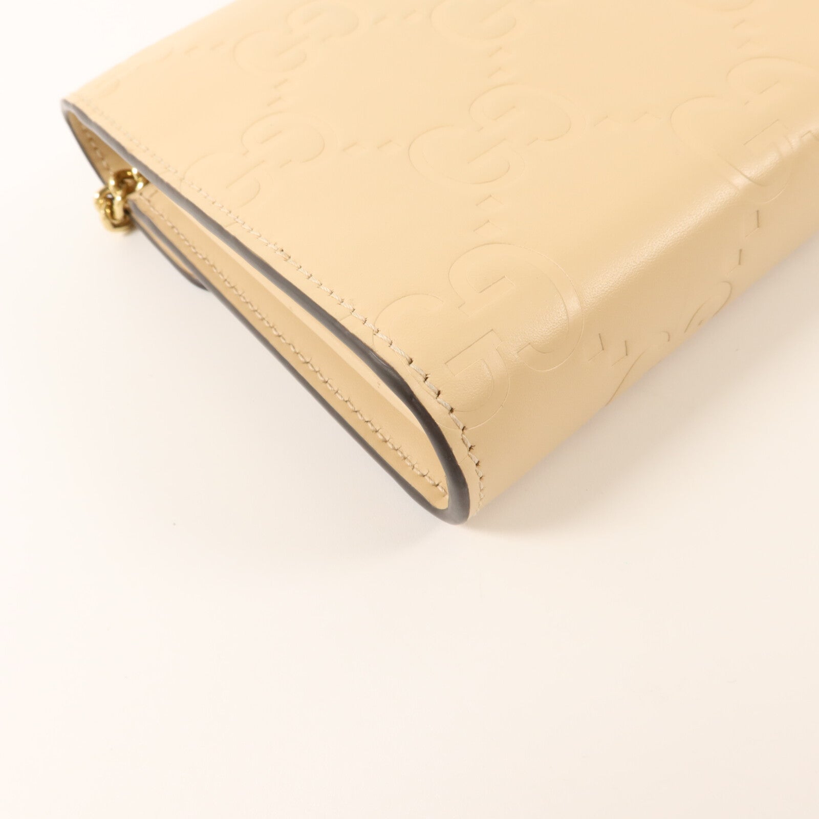 GUCCI 牛皮皮革GG Envelope Wallet on Chain Guccissima鏈帶肩背袋